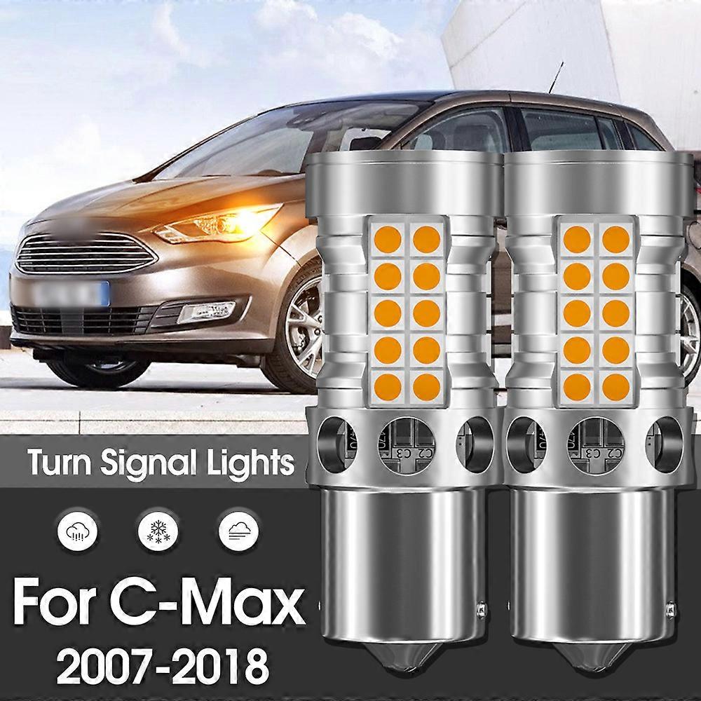 Canbus LED Turn Signal Light Lamp 2pcs Accessories For Ford C-Max C Max 2007-2018 2008 2009 2010 2011 2012 2013 2014 2015 2016
