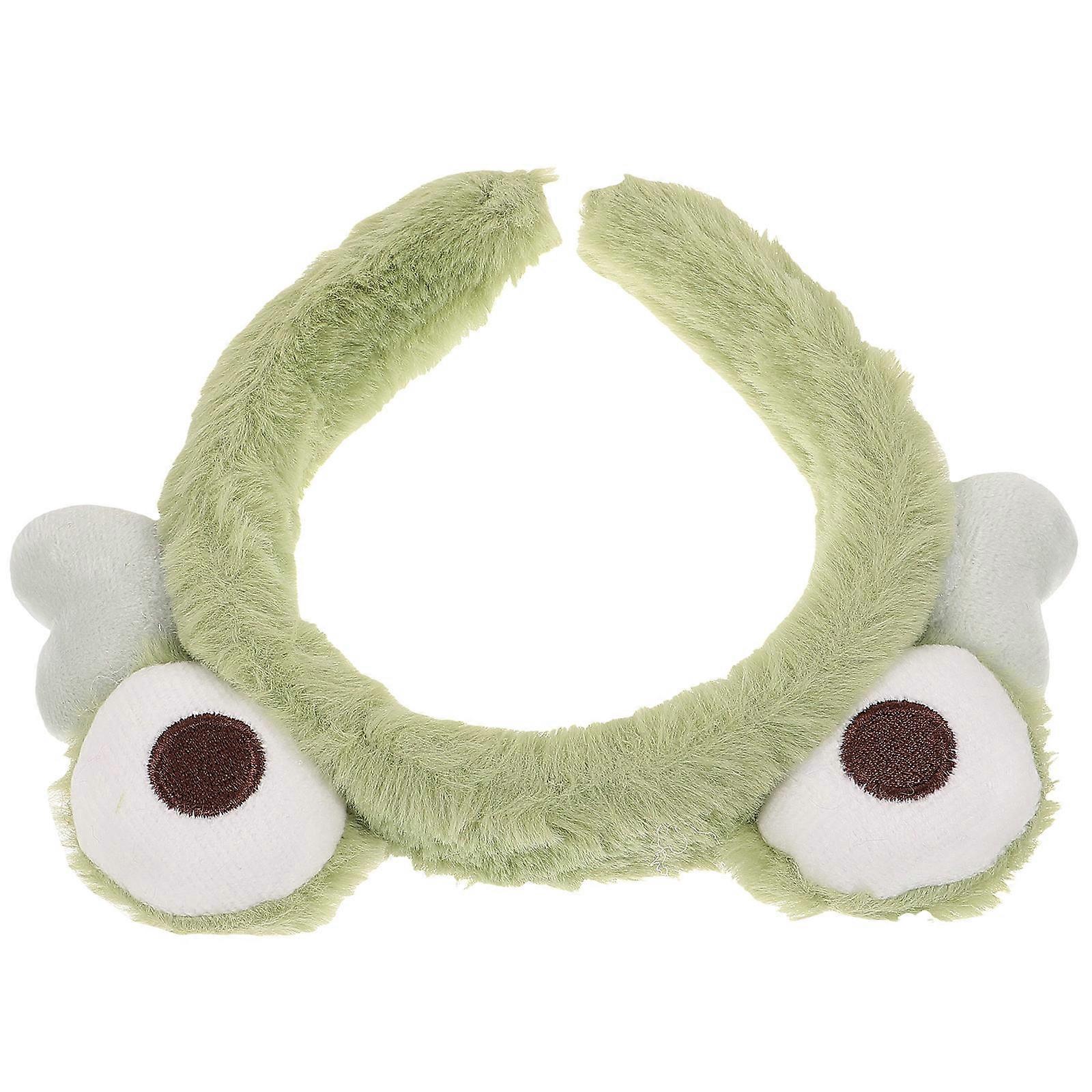 Comfortable Plush Face Washing Headband For Girls With Creative Cartoon 1Pack