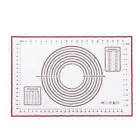 Non-Stick Silicone Baking Mat with Scale - Kneading & Rolling Dough Cushion for Easy Baking & Cooking Prep