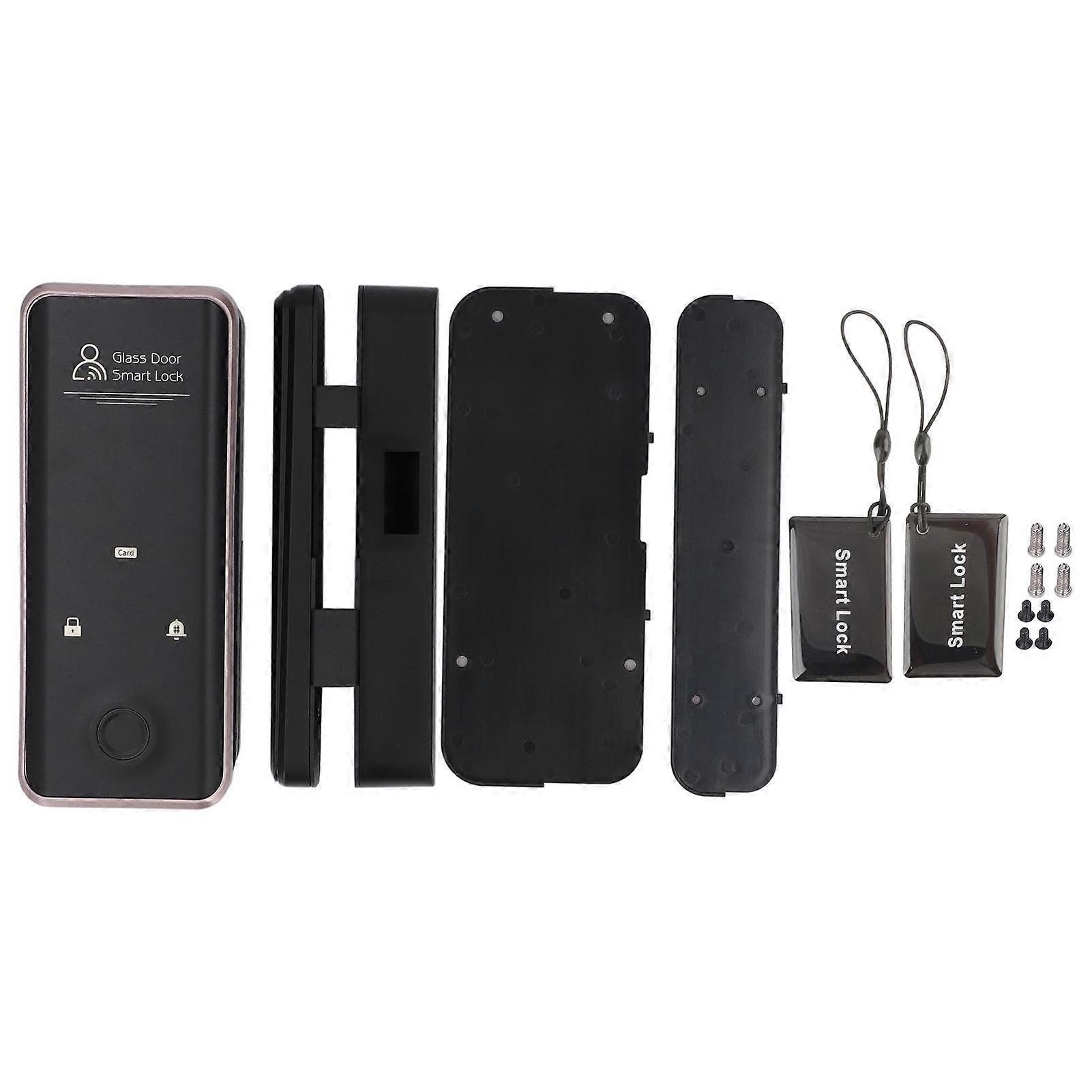 Smart Fingerprint Glass Door Lock - Keyless Entry, Multiple Unlock Methods, Durable Design