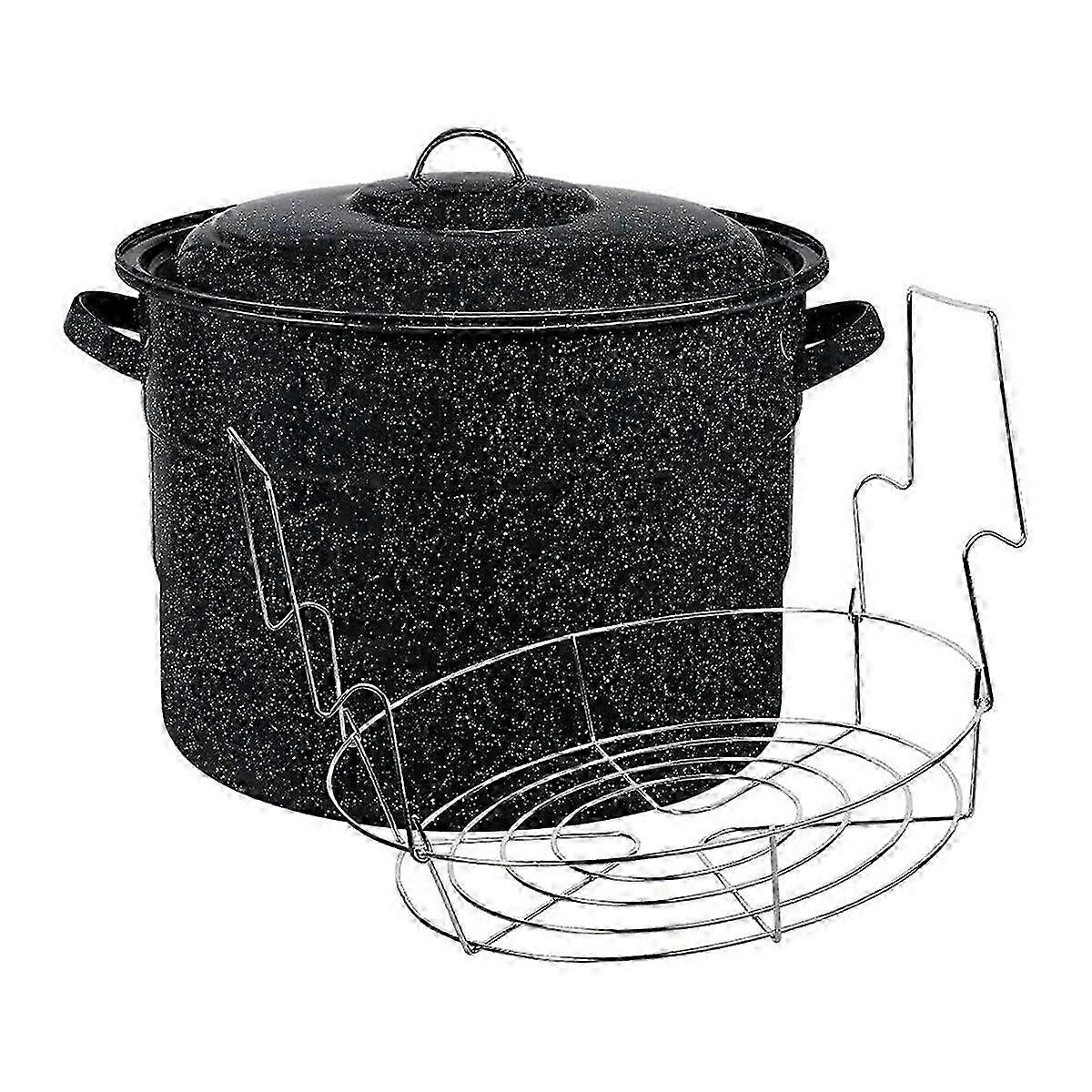 2pcs 21.5-quart Water Bath Canner With Jar Rack Kitchenware