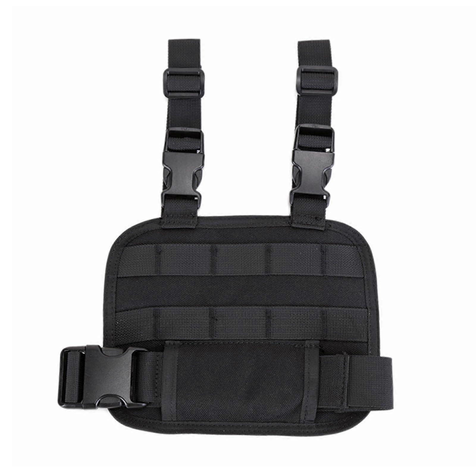 Drop Leg Platform Modular Drop Leg Panel Pouch with Adjustable Belt and Thigh Strap, Removable Holster, Black Color