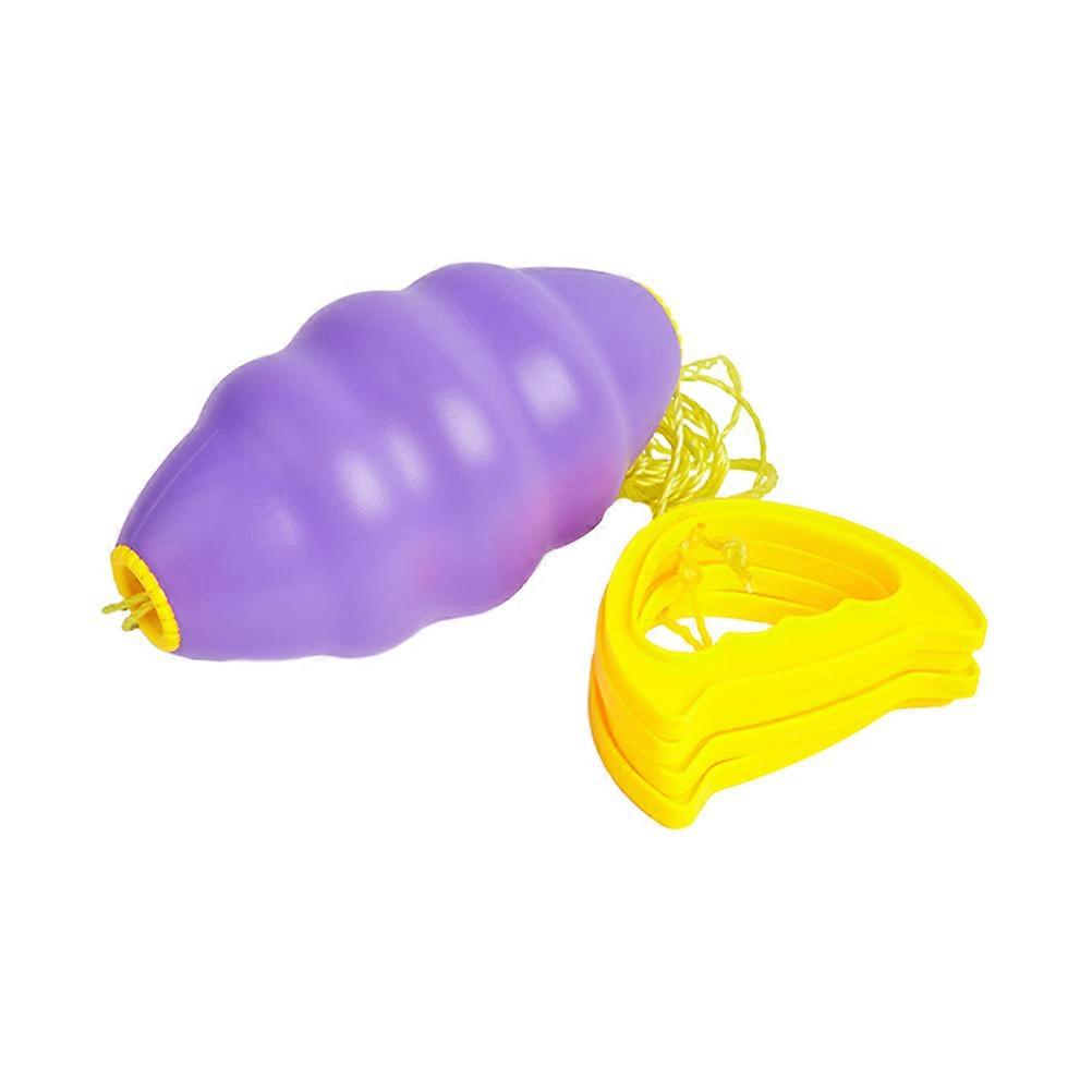 Toy Balls 1 Set Double Balls Hand Exercise For Children Hand Draw Balls Purple Color