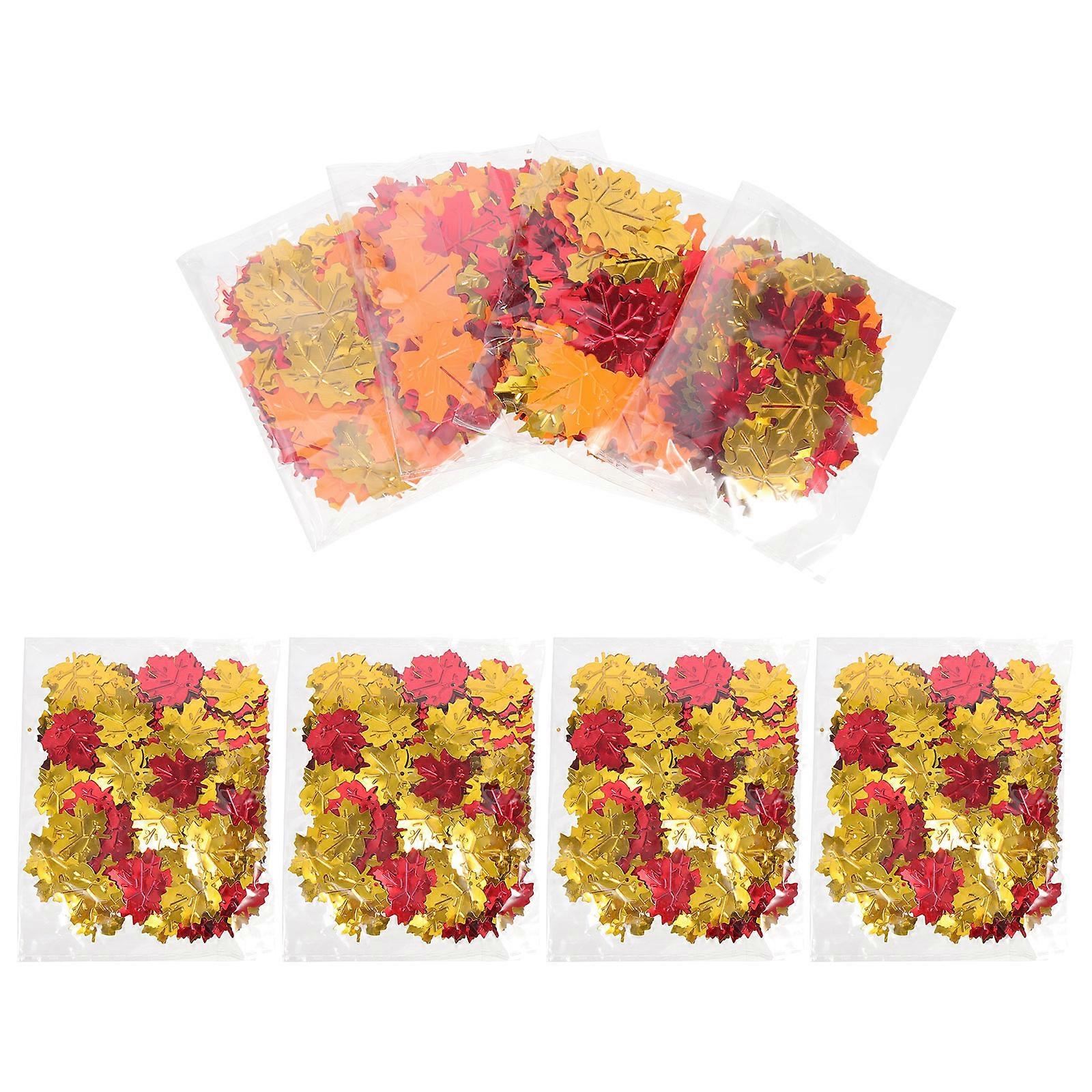 Decorative Confetti 8 Packs Of Maple Leaf Shaped Party Supplies For Thanksgiving Events With Unique Style