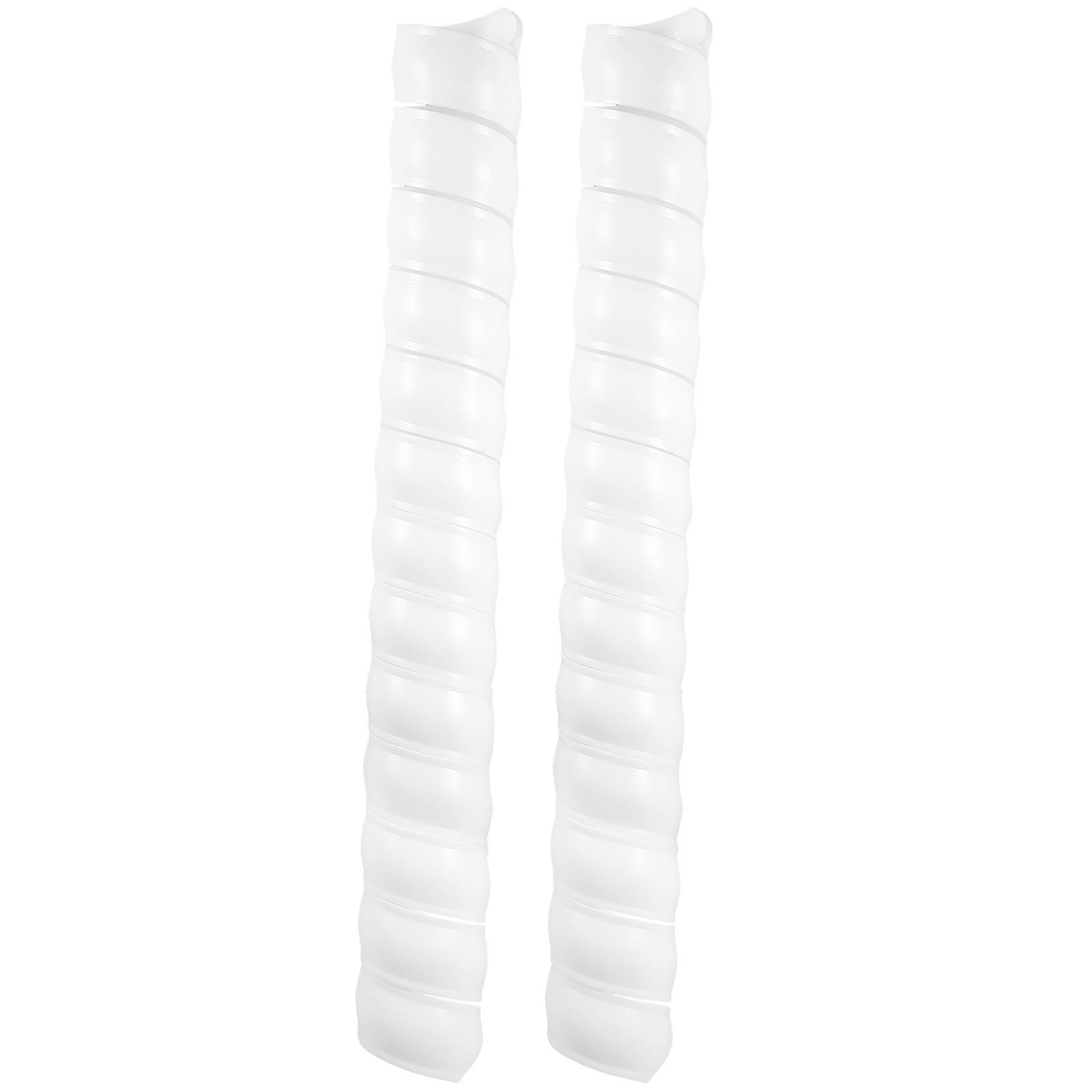 Tree Trunk Protector Spiral Tree Guard for Protection Use 2Pcs White PVC