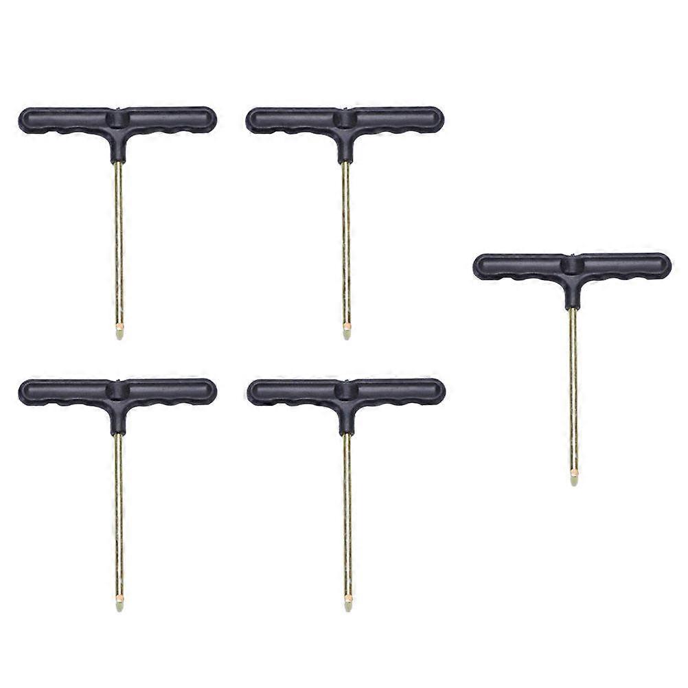 Trampoline Spring Accessories 5Pcs T-Shaped Iron Trampoline Pullers For Trampoline Maintenance Assorted Color Spring Pulling Tool