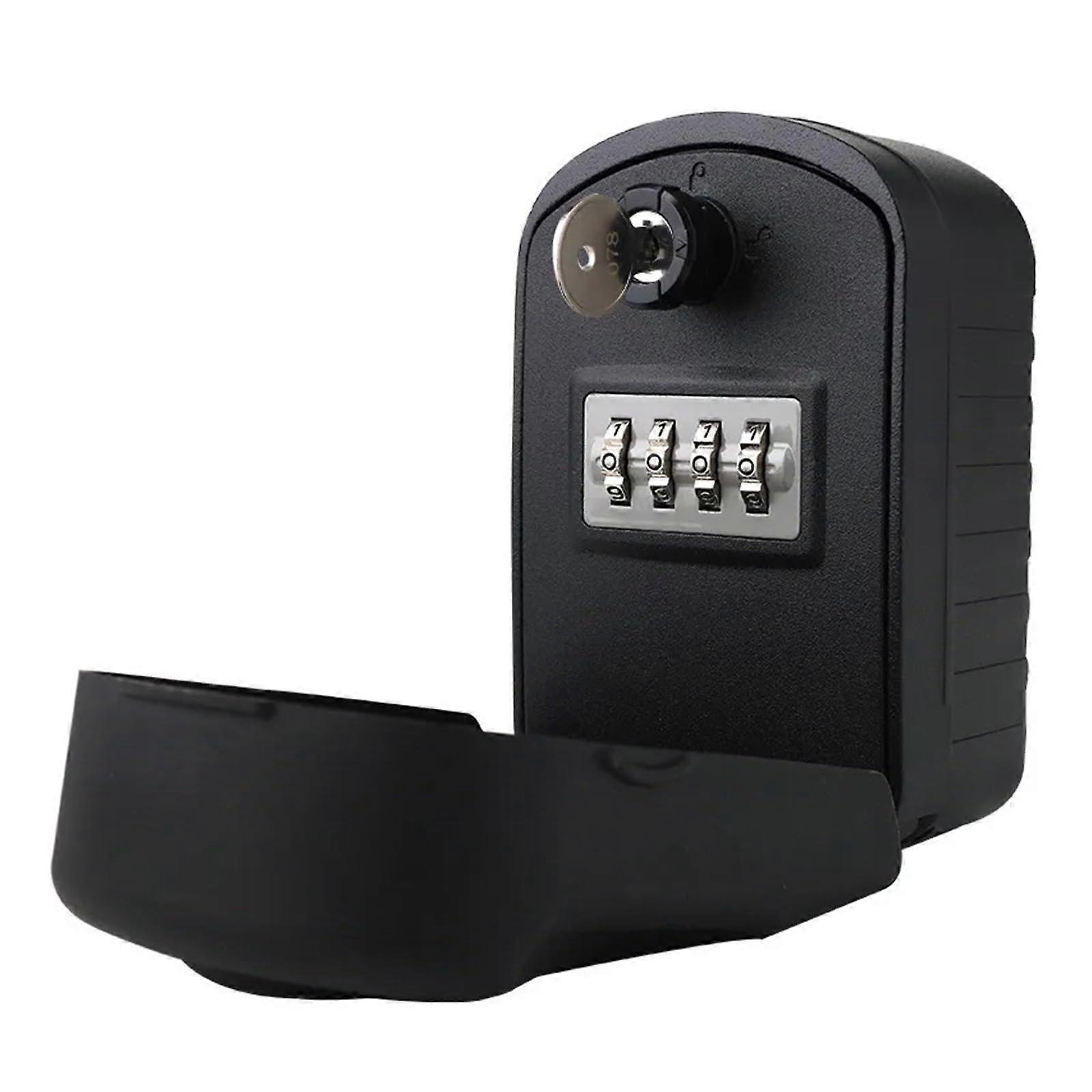 Key box Waterproof key safe, storage box with 4digit combination, storage lock, wallmounted key safe, weatherproof password key box (G11 B)