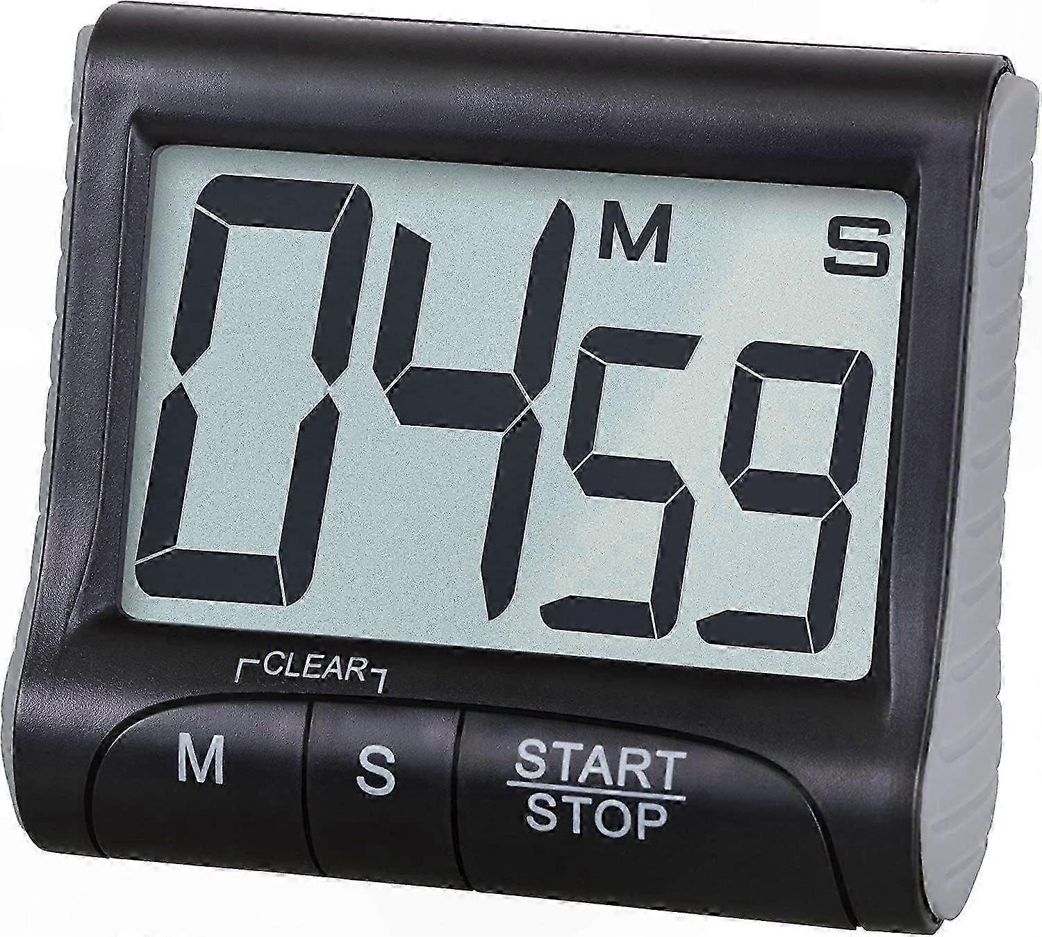 Magnetic Kitchen Timer with Visual Countdown Display Foldable Hook and Durable Build for Home Cooking Baking