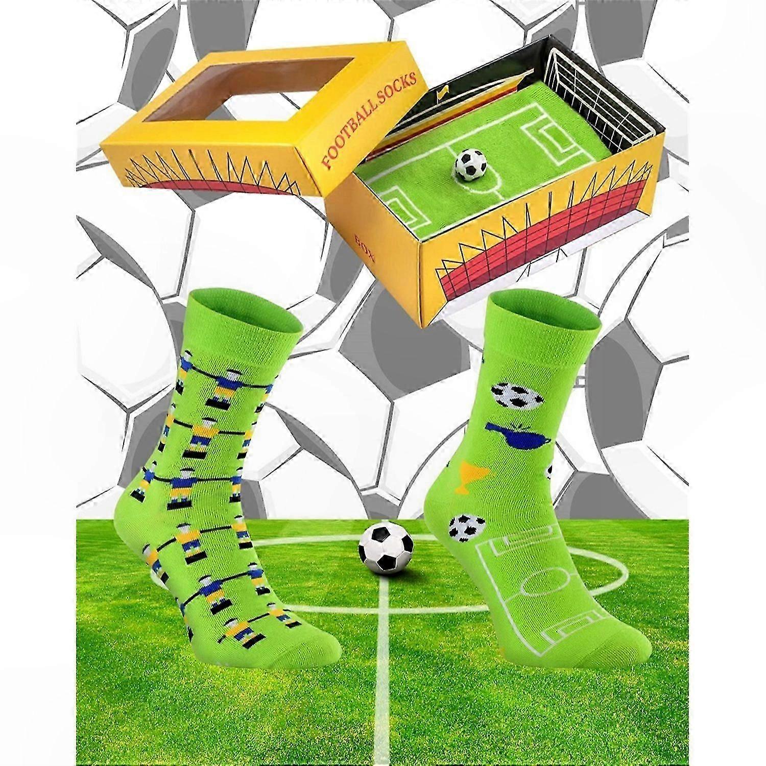 Non-Slip Soccer Socks with Grip, Comfortable Sports Socks for Training, Size 36-40, Stylish Design Pattern for Active Performance