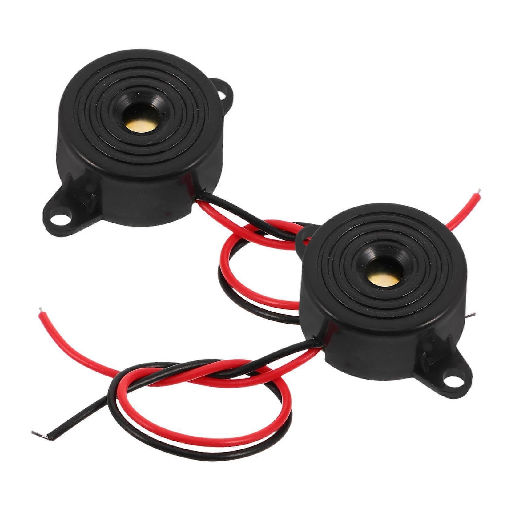 Active Piezoelectric Alarm Buzzer Pack of 2, High Output 85 dB, Easy Installation for Electronic Devices and Alarm Systems