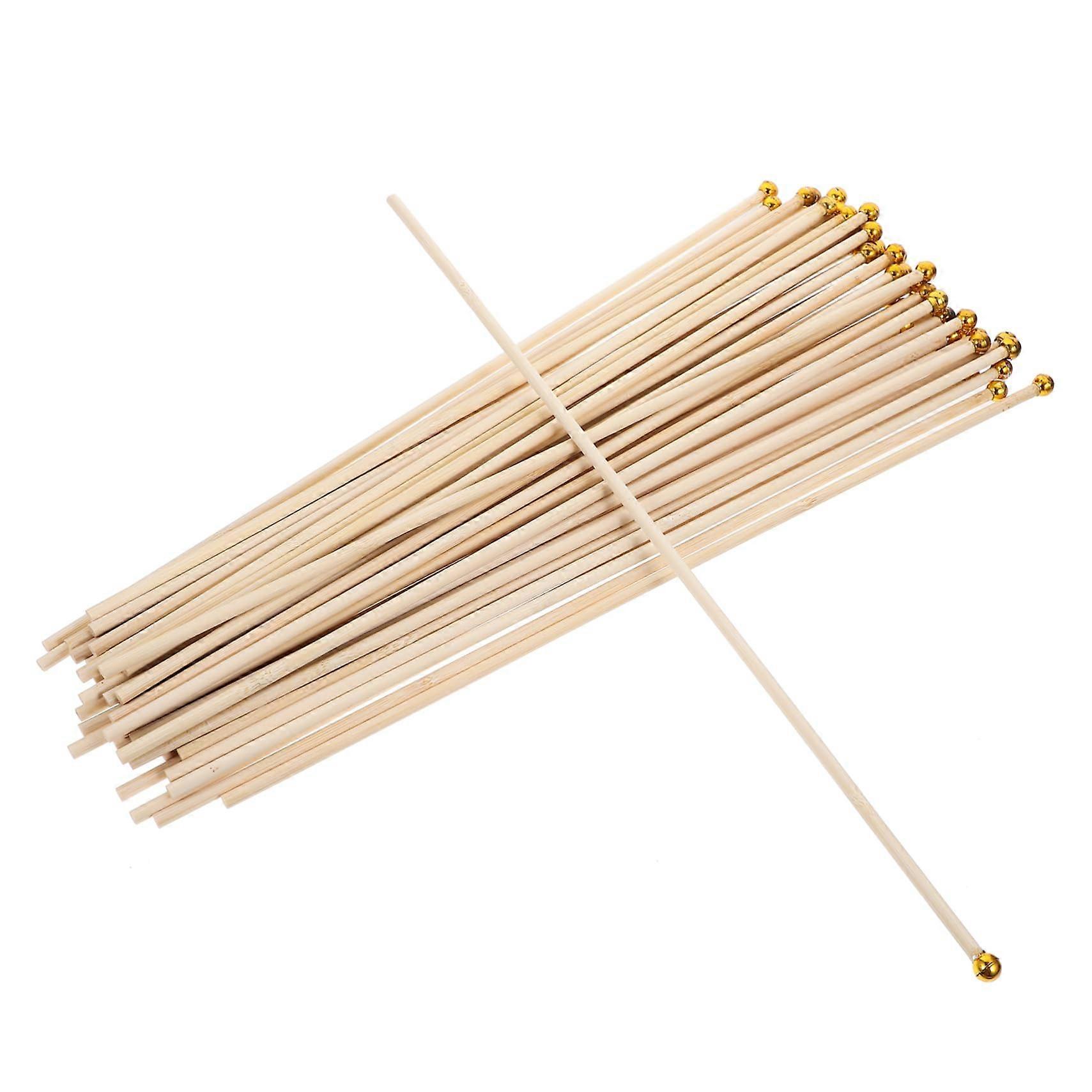 50Pack Hand Waving Flag Poles with Flags, Replacement Hand Flag Sticks, Portable Flag Poles for Indoor Use, Bamboo Flag Sticks