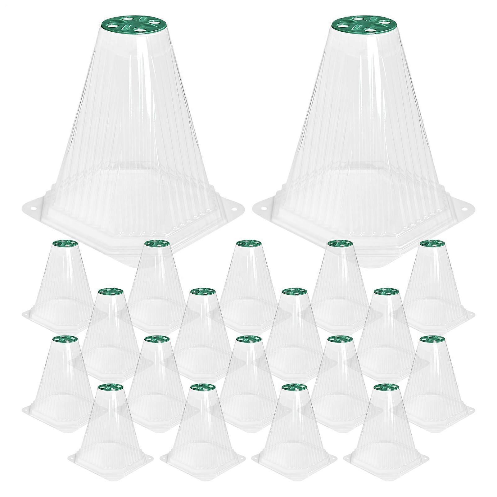 Cloches für Pflanzen – 20 x Atmungsaktive Pflanzenschutzabdeckungen für Garten und Gewächshaus, Ideal für Kindergärten