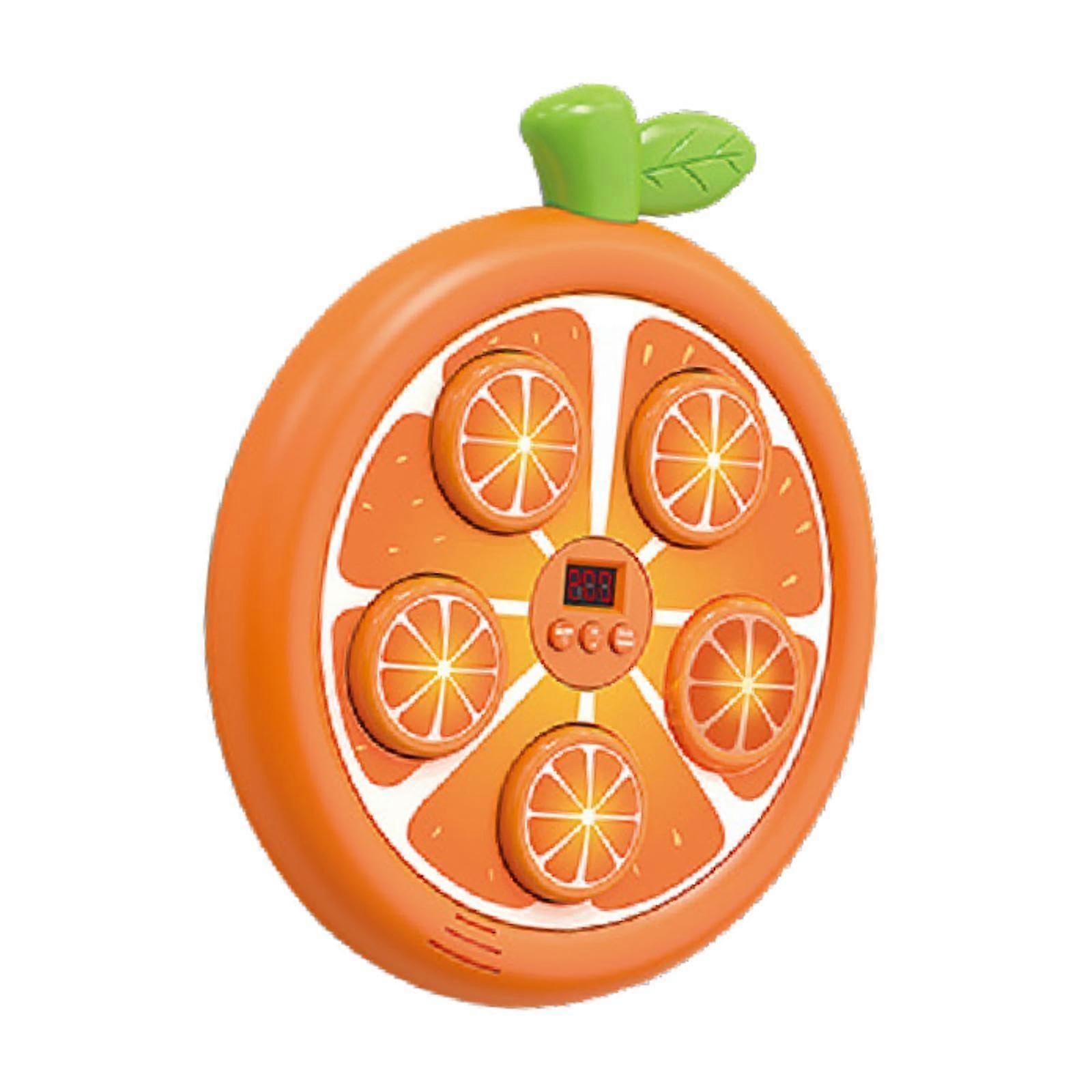 Music Boxing Machine Punch Pad For Home Use Reaction Target Wall Target Electronic Training Tool Orange
