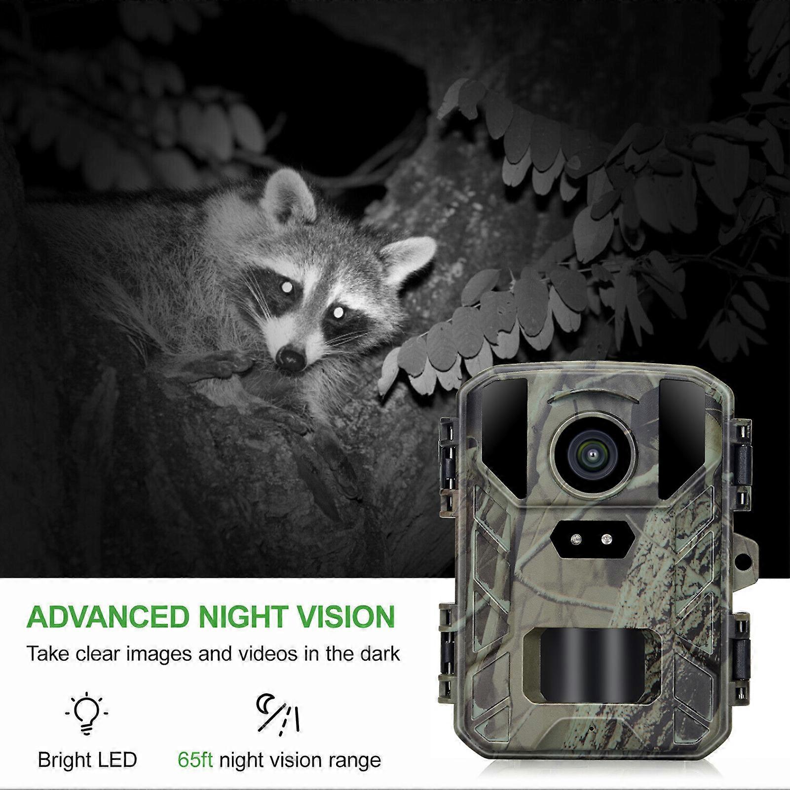 Mini Trail Camera 24MP/1080P IR Night Vision Waterproof Hunting Camera for Wildlife Scouting Hunting
