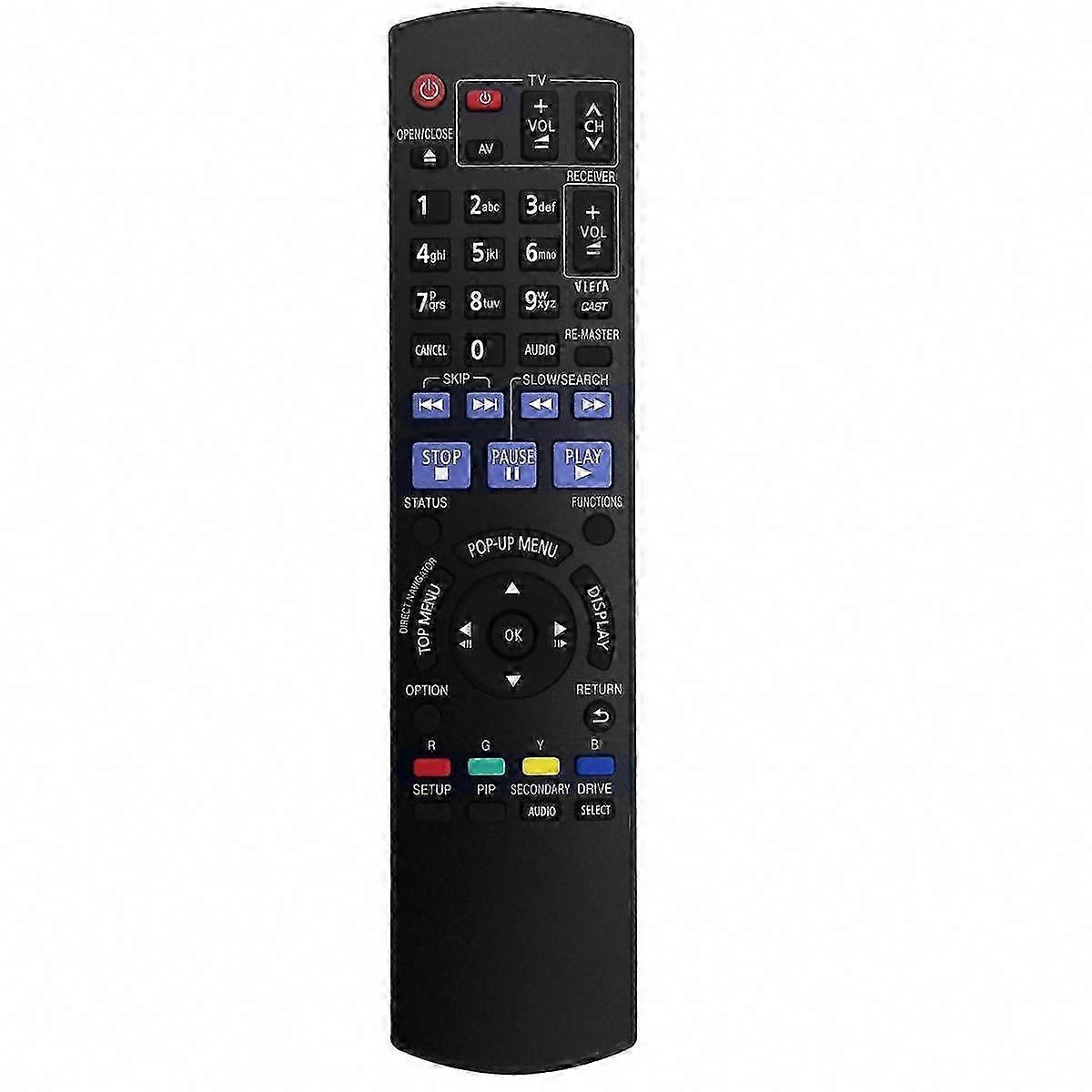 Replacement Remote Control for Pana DMP-BD60 DMP-BD80 Blu-ray Player