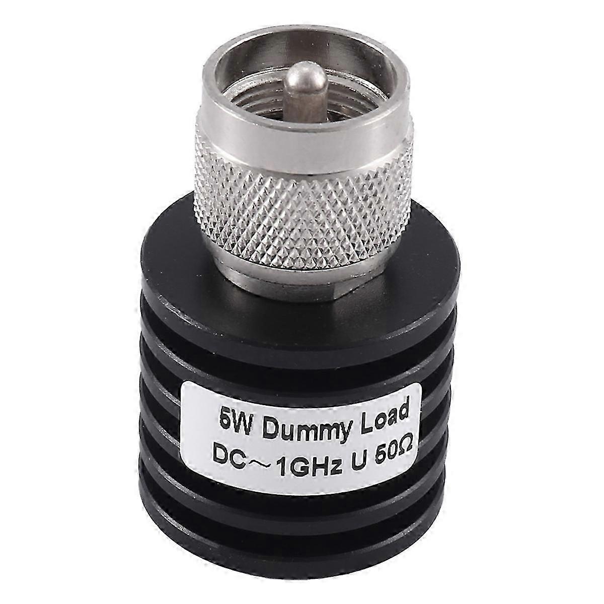 UHF M PL259 SO239 Male Load Coaxial Termination DUMMY Load 50Ohm DC-1GHZ Heat Sink High-Power 5W For All Devices