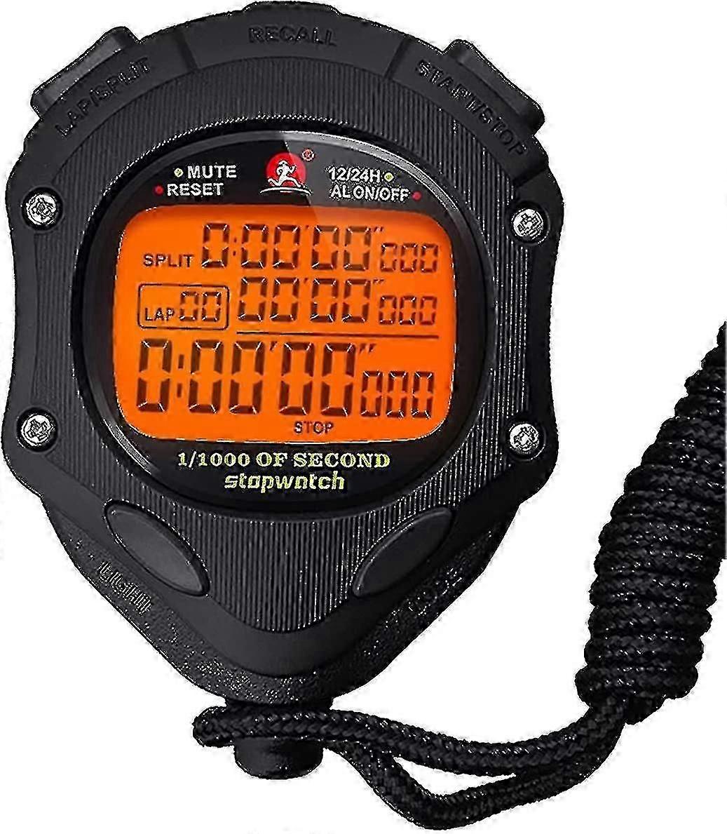 Digital Stopwatch With Backlit Stopwatch Showing Alarm Clock, Perfect For Coaching Sports Swimming Running Marathon Races