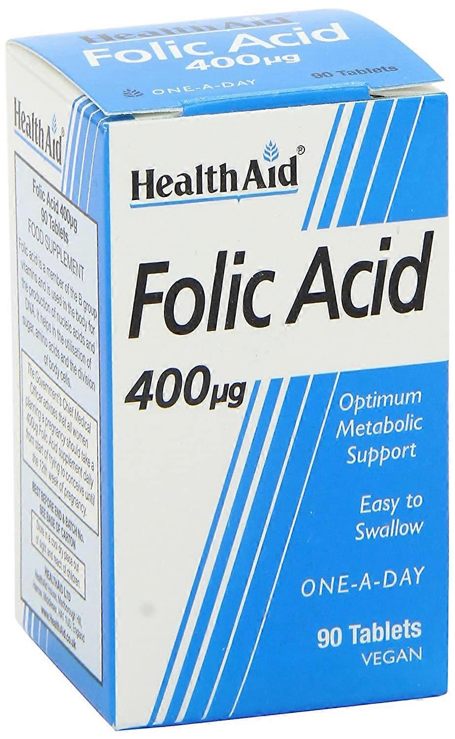 Health Aid 叶酸 400 微克(分配器包装),1000 片