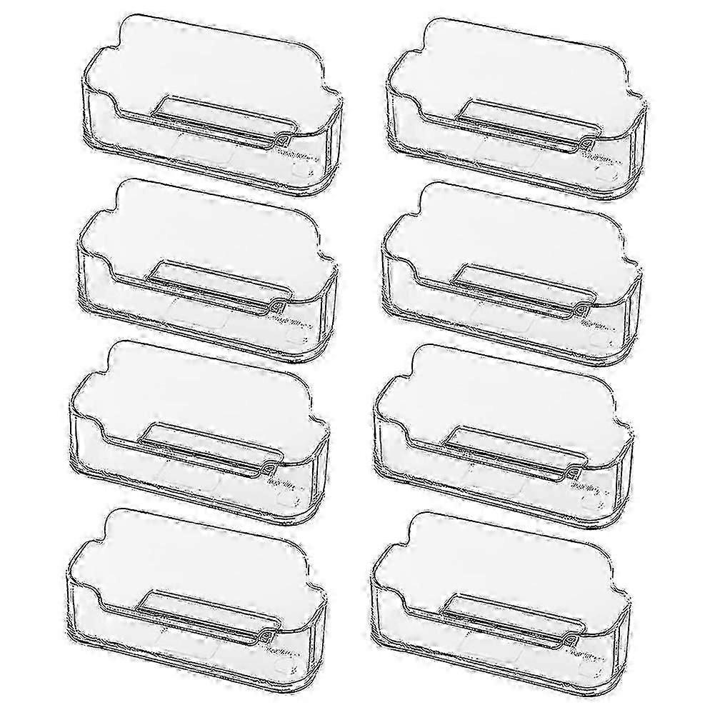حامل بطاقة عمل من 8 عبوات للمكتب ، حامل بطاقة عمل شفاف من الأكريليك ، عرض بطاقة عمل جيد