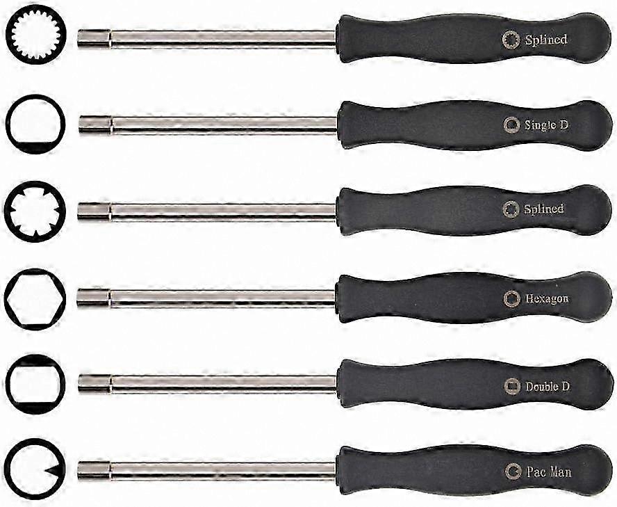 6-Piece Screwdriver Set for Carburetor Repair - Compatible with Chainsaws