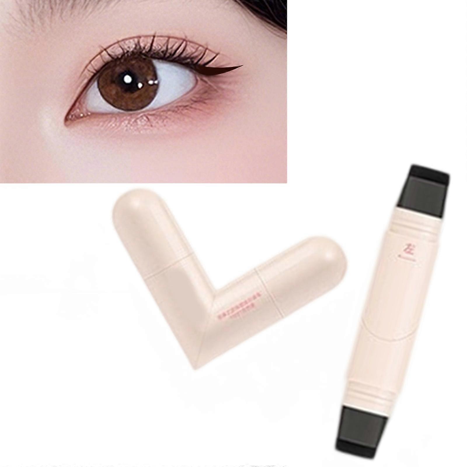 Çift Uçlu Eyeliner Damgası Hassas Kanatlı Astar ve Pürüzsüz Uygulama İçin İdeal Başlangıç ve Profesyoneller İçin Siyah