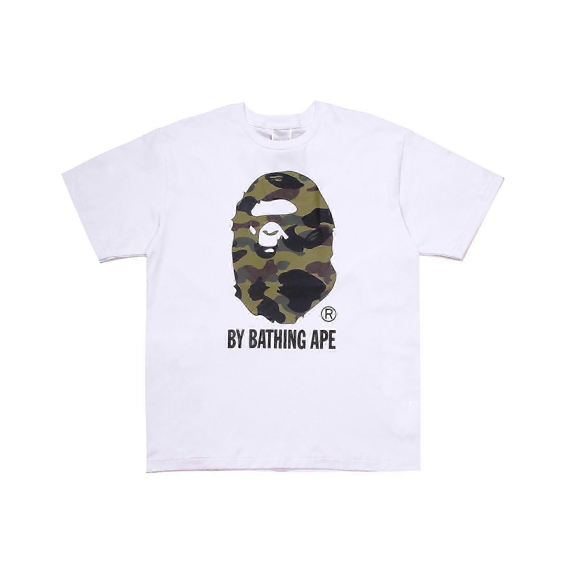 2023 Japanese T-shirt For Men Aasual Letter Print Round Neck Short-Sleeved Bapes T Shirts Short Sleeve Cotton Unisex T Shirt