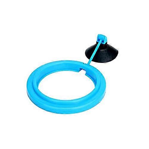 Aquarium Feeding Ring Floating Food Tray Feeder For Fish Tank - Suction Cup Accessory, Square-Circle Design