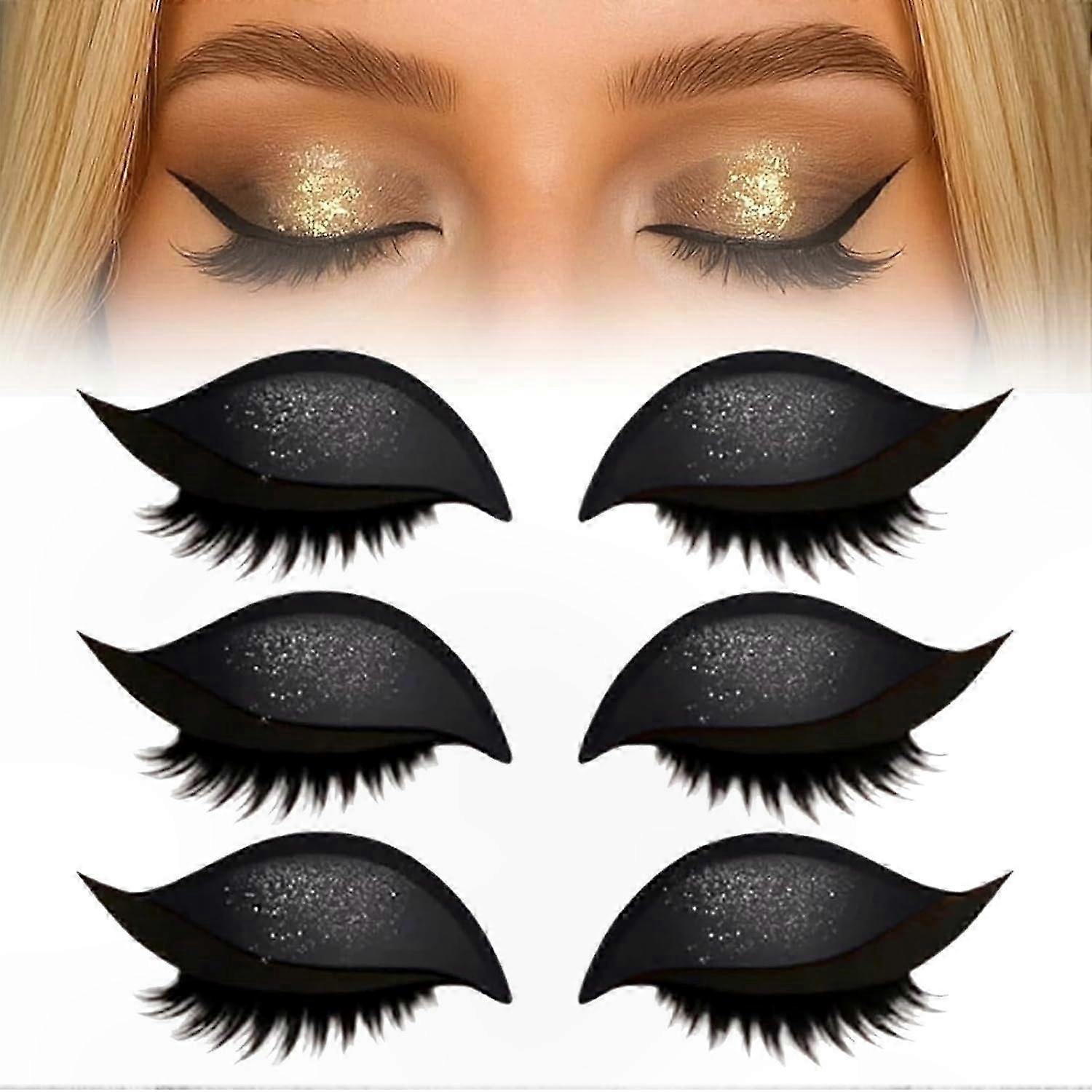 Adjustable Eyelash Stickers for Quick Eye Makeup and Eyeshadow Reusable False Lashes Perfect for Beginners