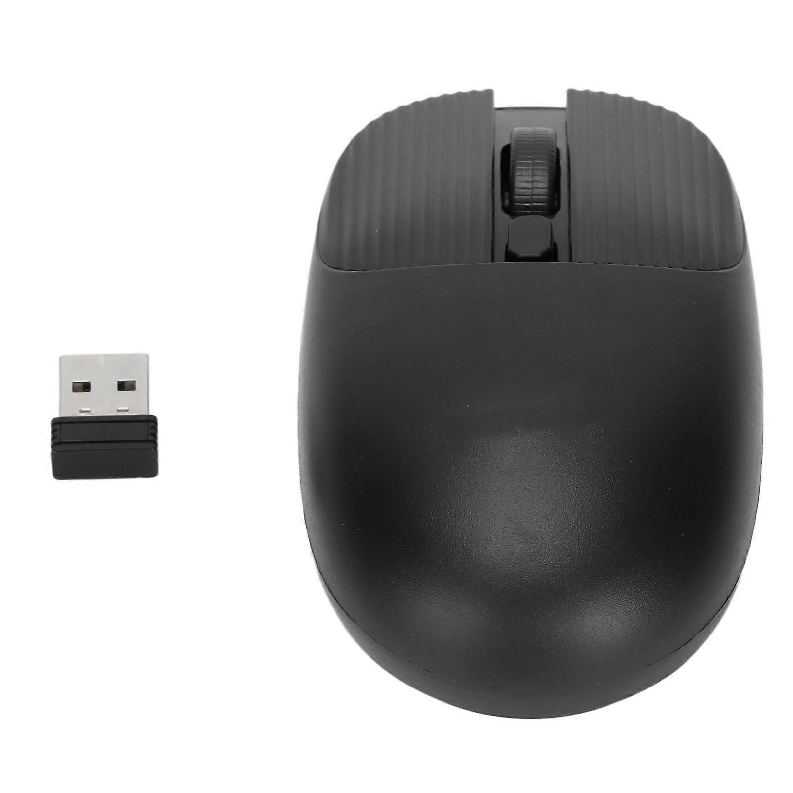 Smart Mini Wireless 2.4G Cordless Mouse for Office Laptop Tablet - Black