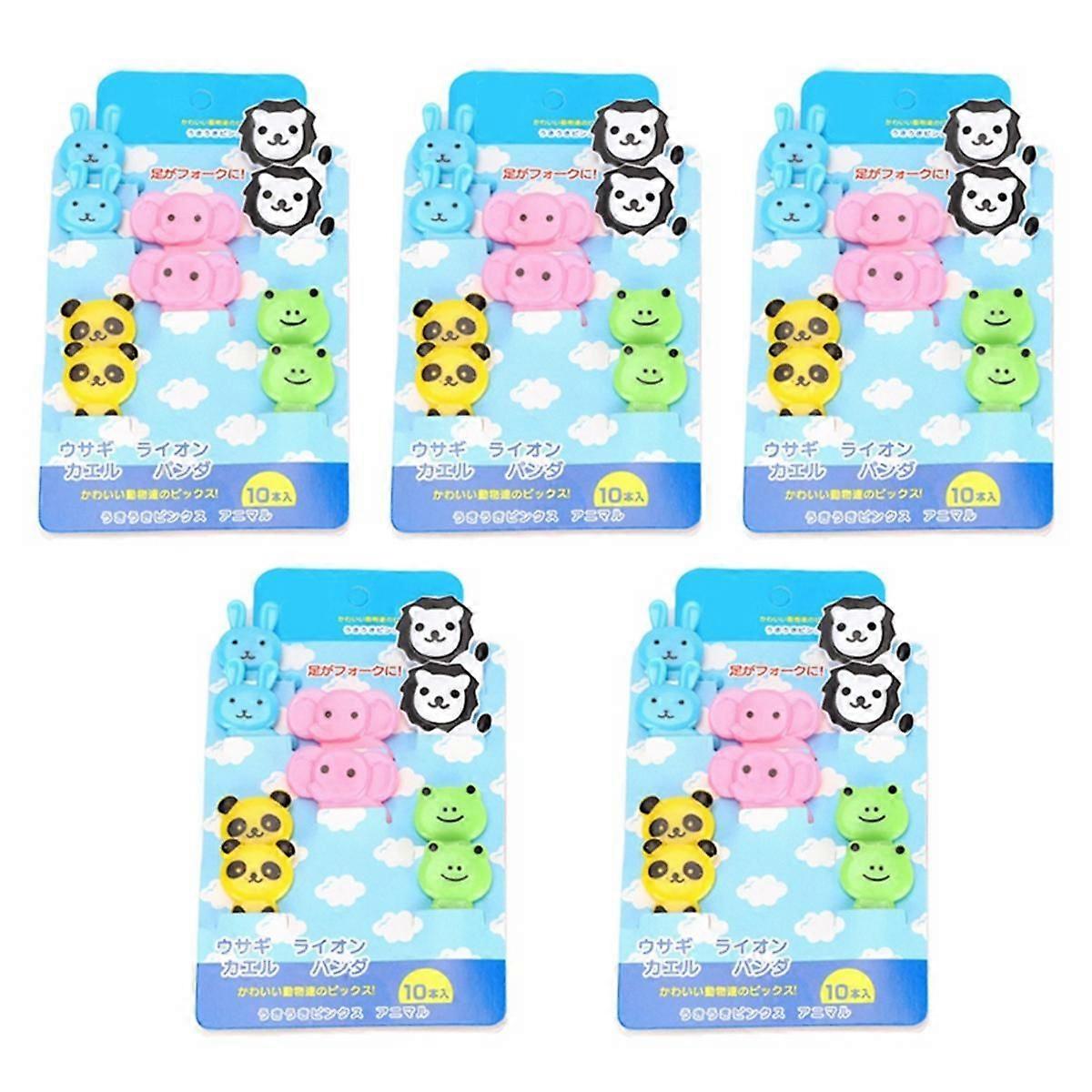 Animal Food Picks for Kids Cartoon Animal Bento Picks Bento Box Fruit Picks Mini Fork Picks Food To