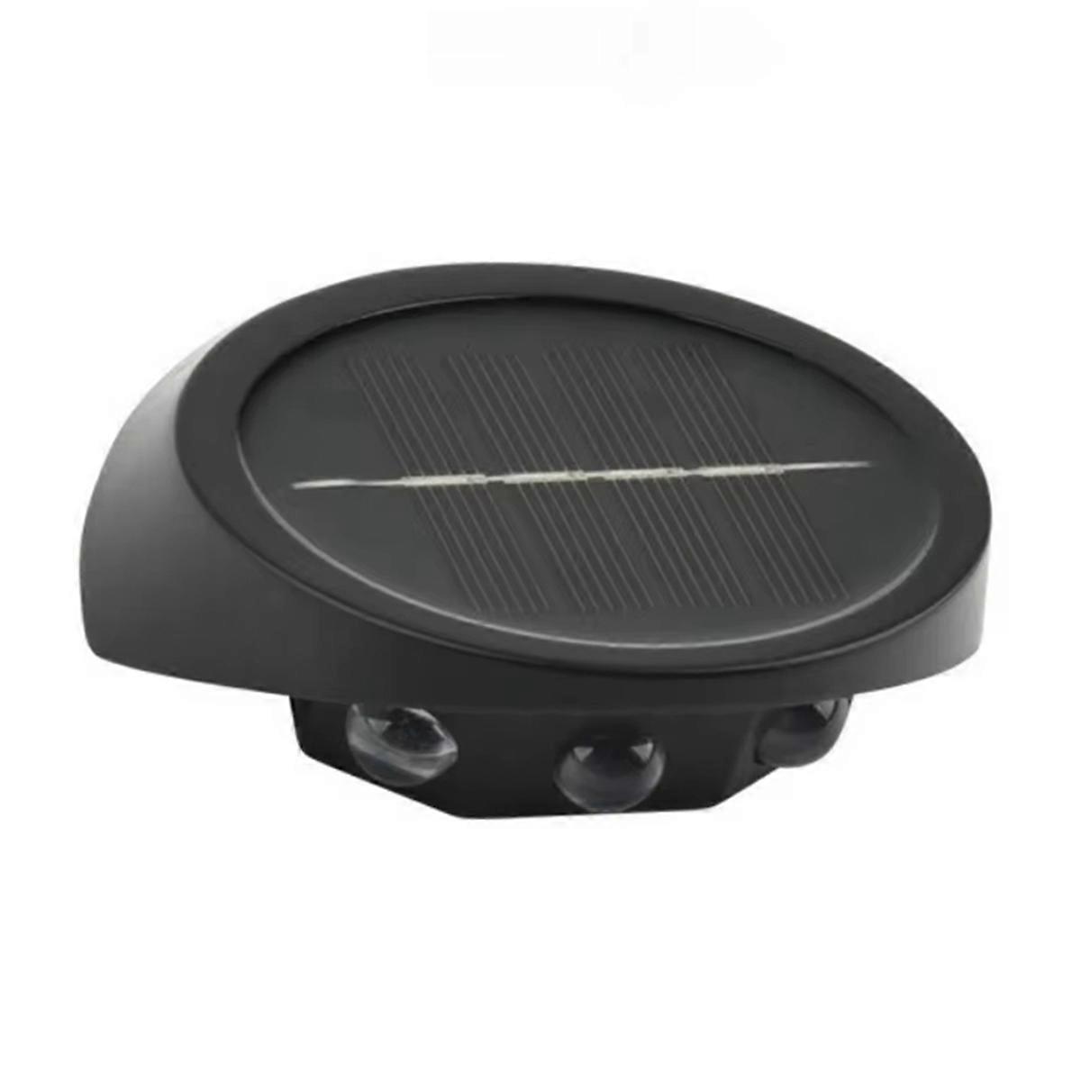 أضواء الجدار الشمسية المقاومة للماء ، مصباح سياج LED خارجي 3 LED للحديقة ، زخرفة الفناء ، أضواء غسالة الحائط الموفرة للطاقة أ