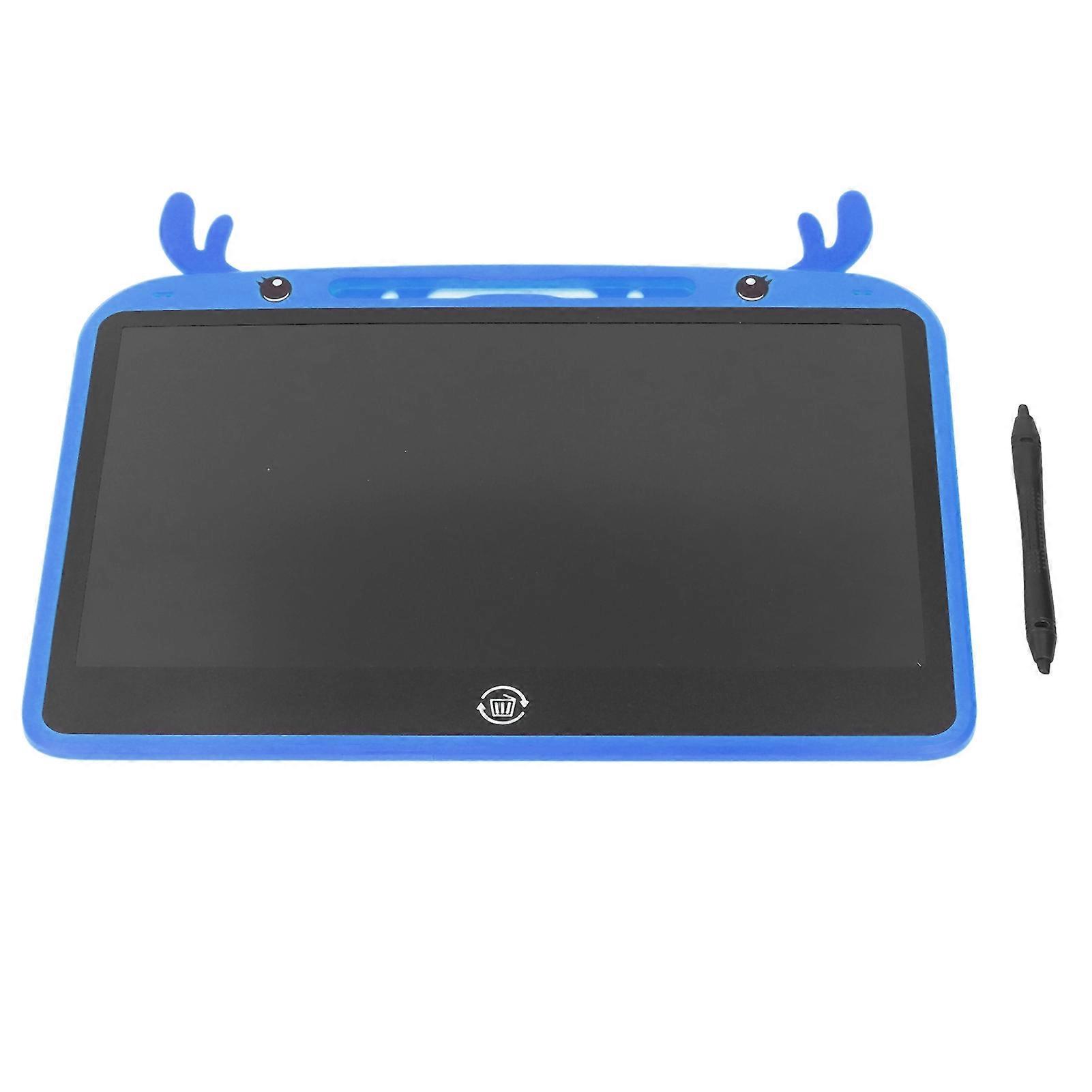 LCD Writing Tablet Fawn Model Large Size Colorful Erasable Toddler Doodle Board for Kids Children Blue 