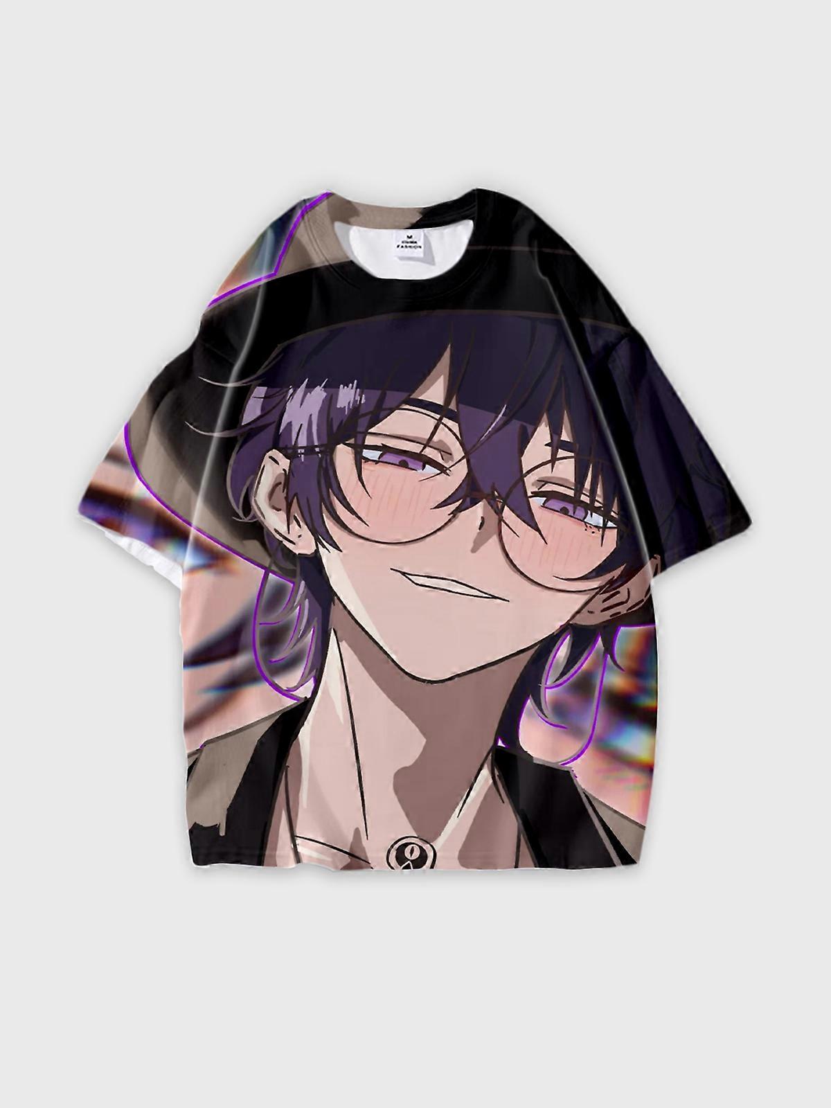 T-Shirt Short Sleeve Round Neck, Summer Casual Loose Graphic Tee, Unisex The Link Click W3279