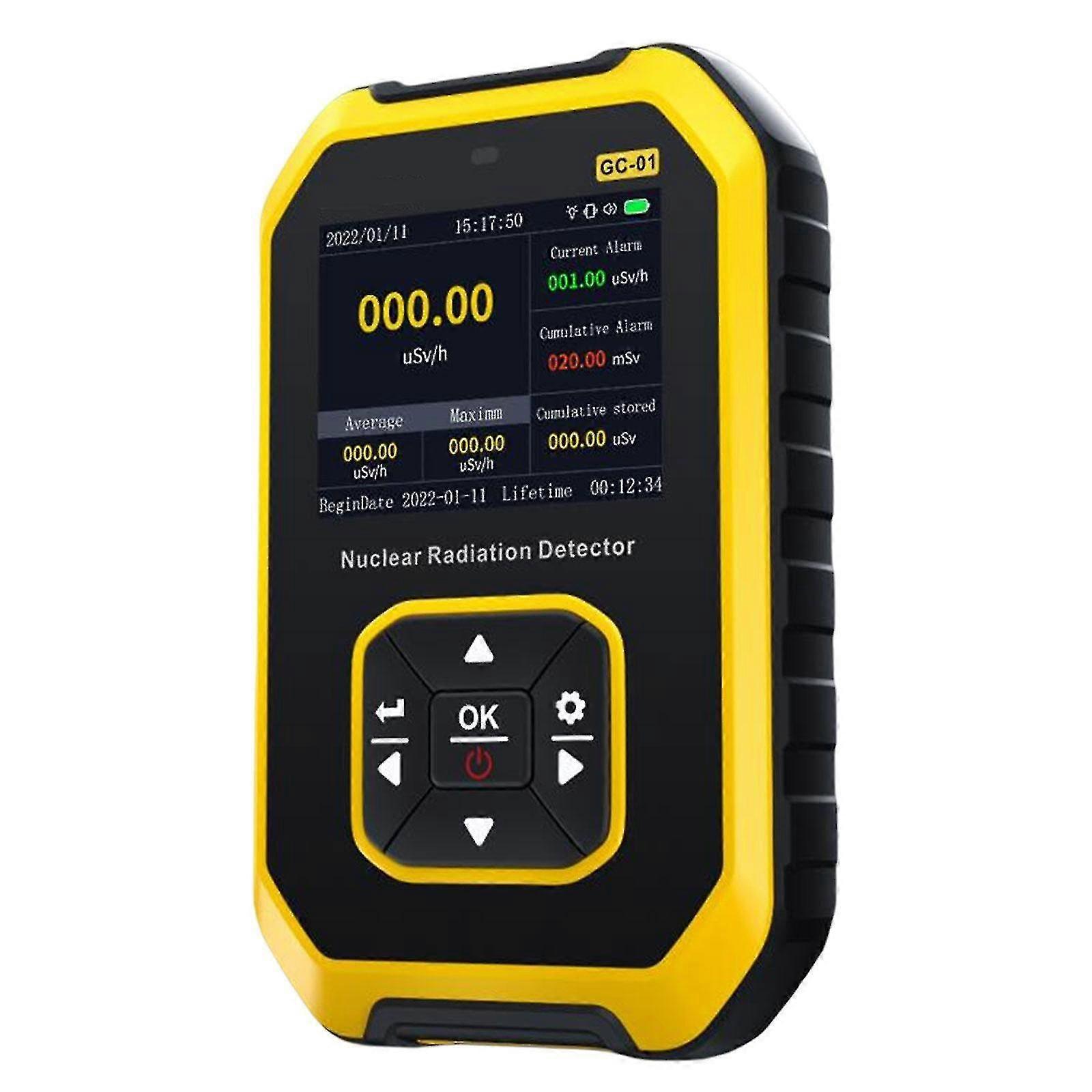 Compact Geiger Counter Electromagnetic Radiation Detector Personal Device-hy