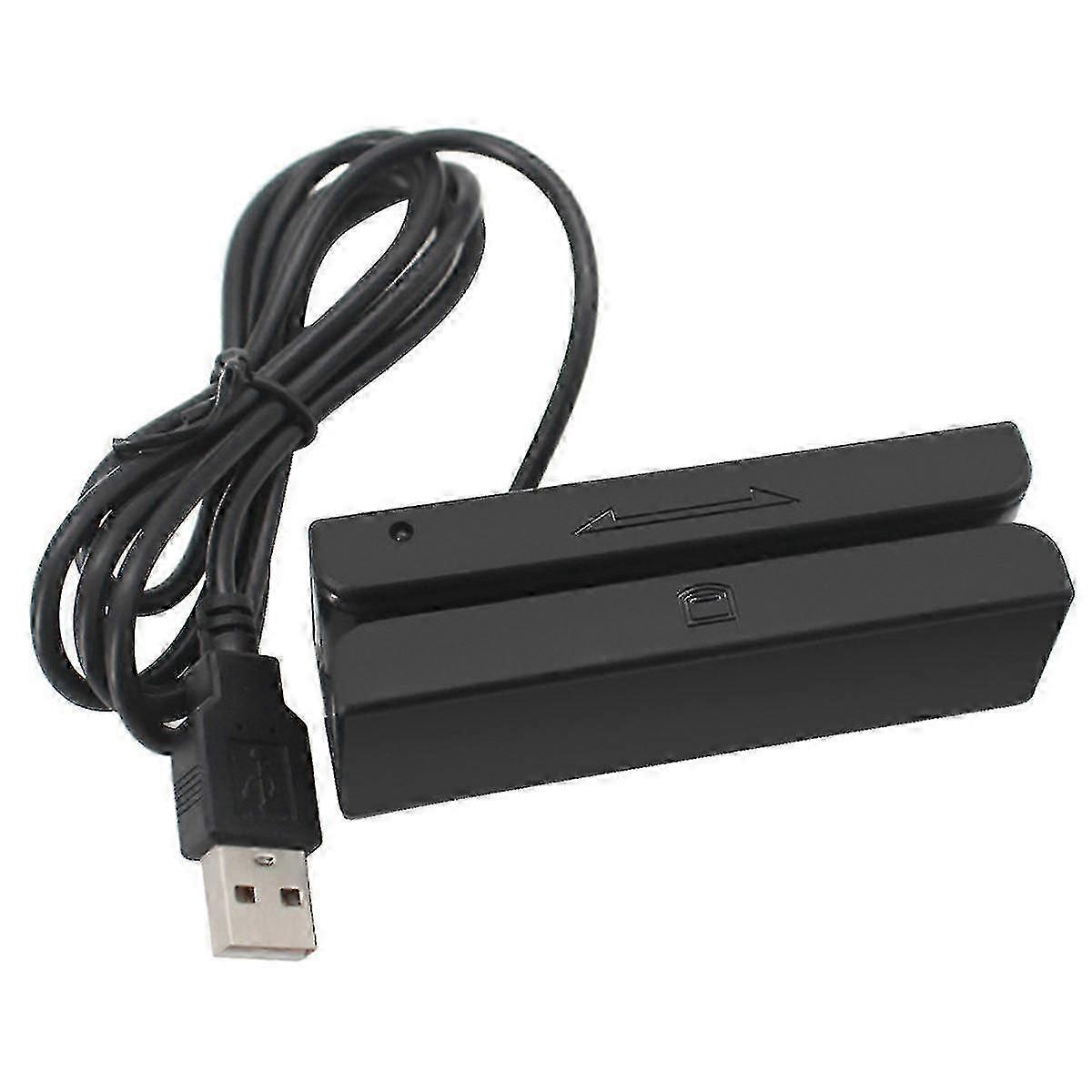 Msr90 Usb Magnetic Strip Card Reading Machine Card Reader Stripe 3 Tracks Mini Swiper For Usb Pc Hy