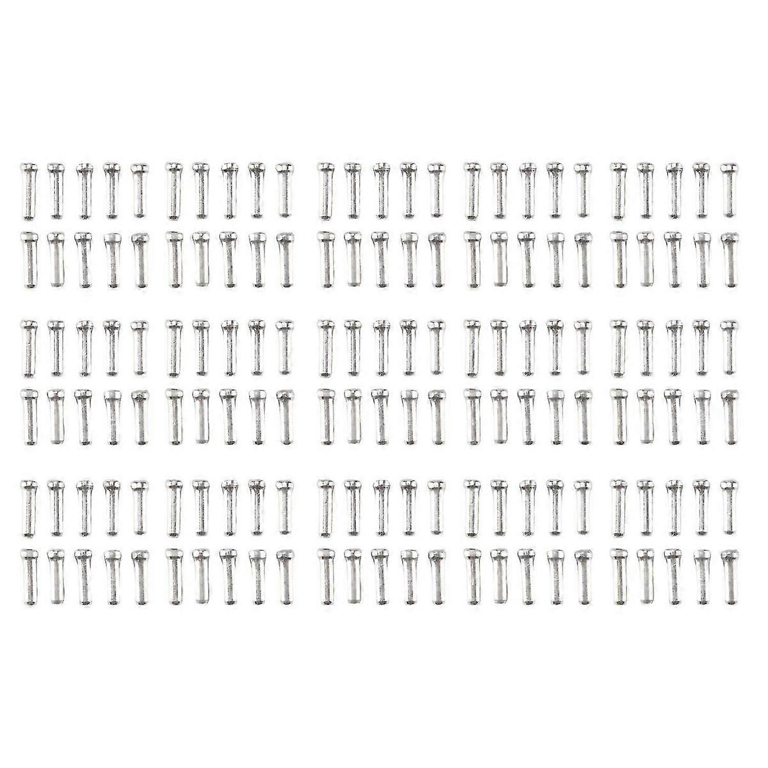 150Pcs Aluminum Mountain Bicycle Brake Cable Cap End Tips Crimp
