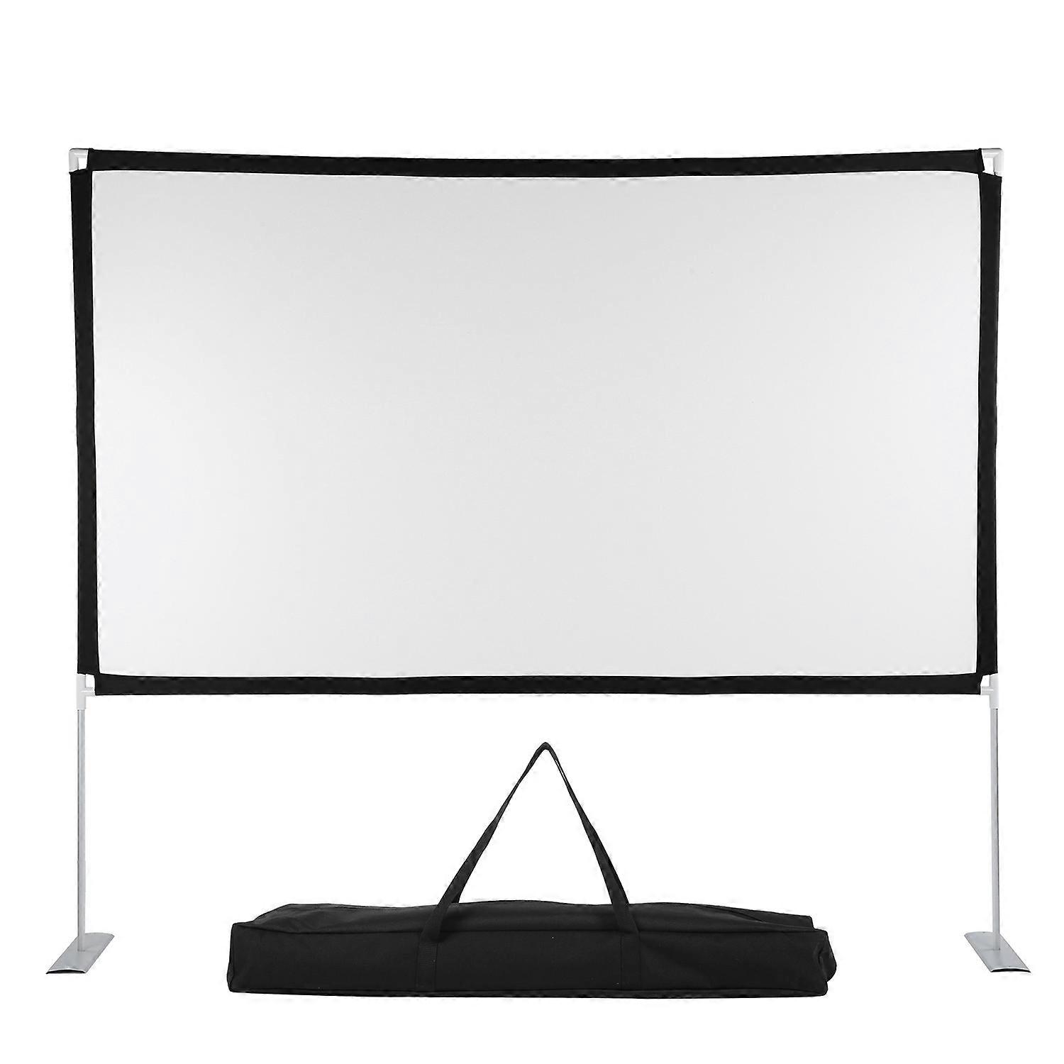 Feature:
1. 160° wide viewing angle, gain 1.1 and 16:9 aspect ratio, projector screen offers sharper