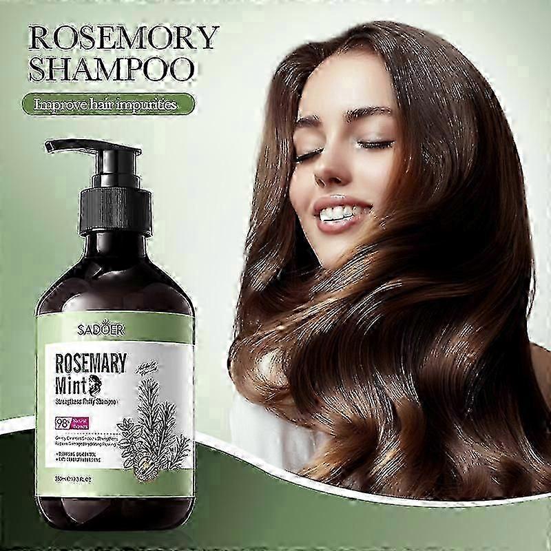 ExquisiteRosemary Mint Strengthening Shampoo for Oil Control Anti Dandruff - Thickening and Regrowth Rosemary Mint Shampoo with Tea Tree Oil Biotin -