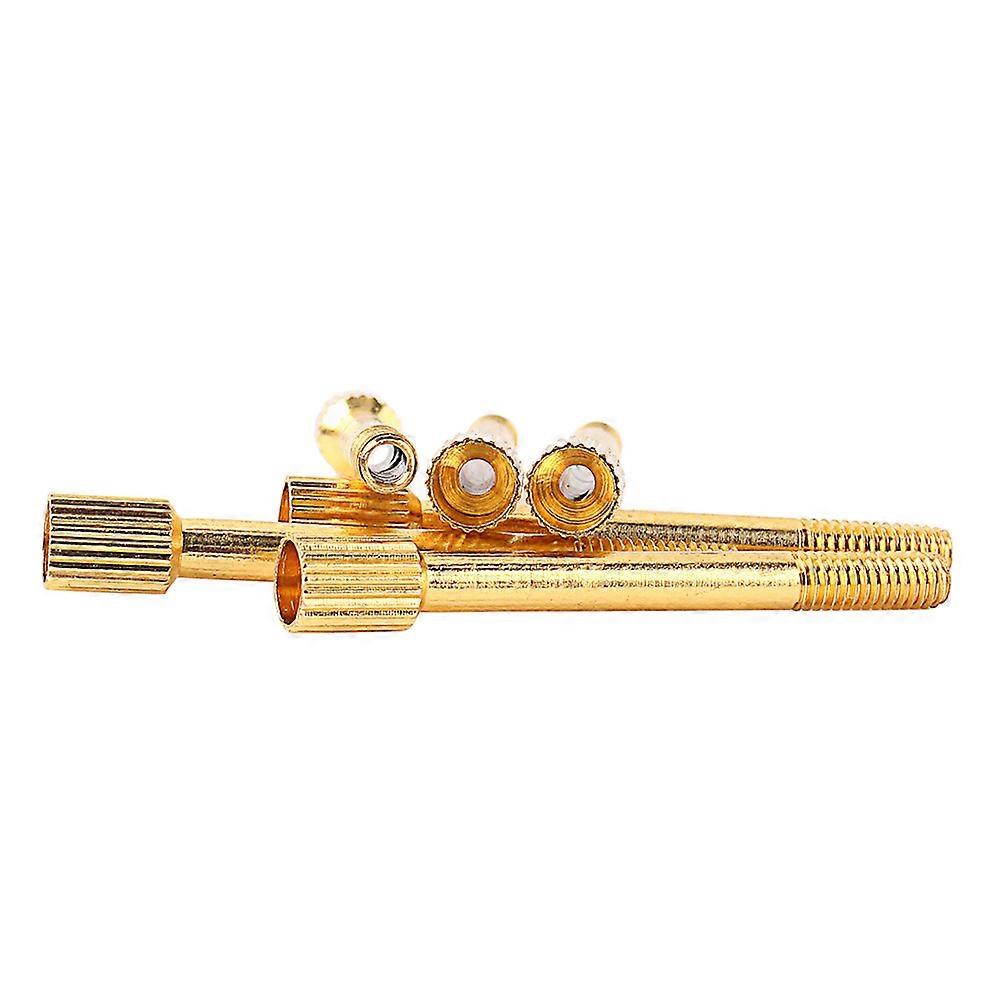Lock String Screw Electric Guitar Tremolo Bridge Saddle Clamp with 6Pcs Golden