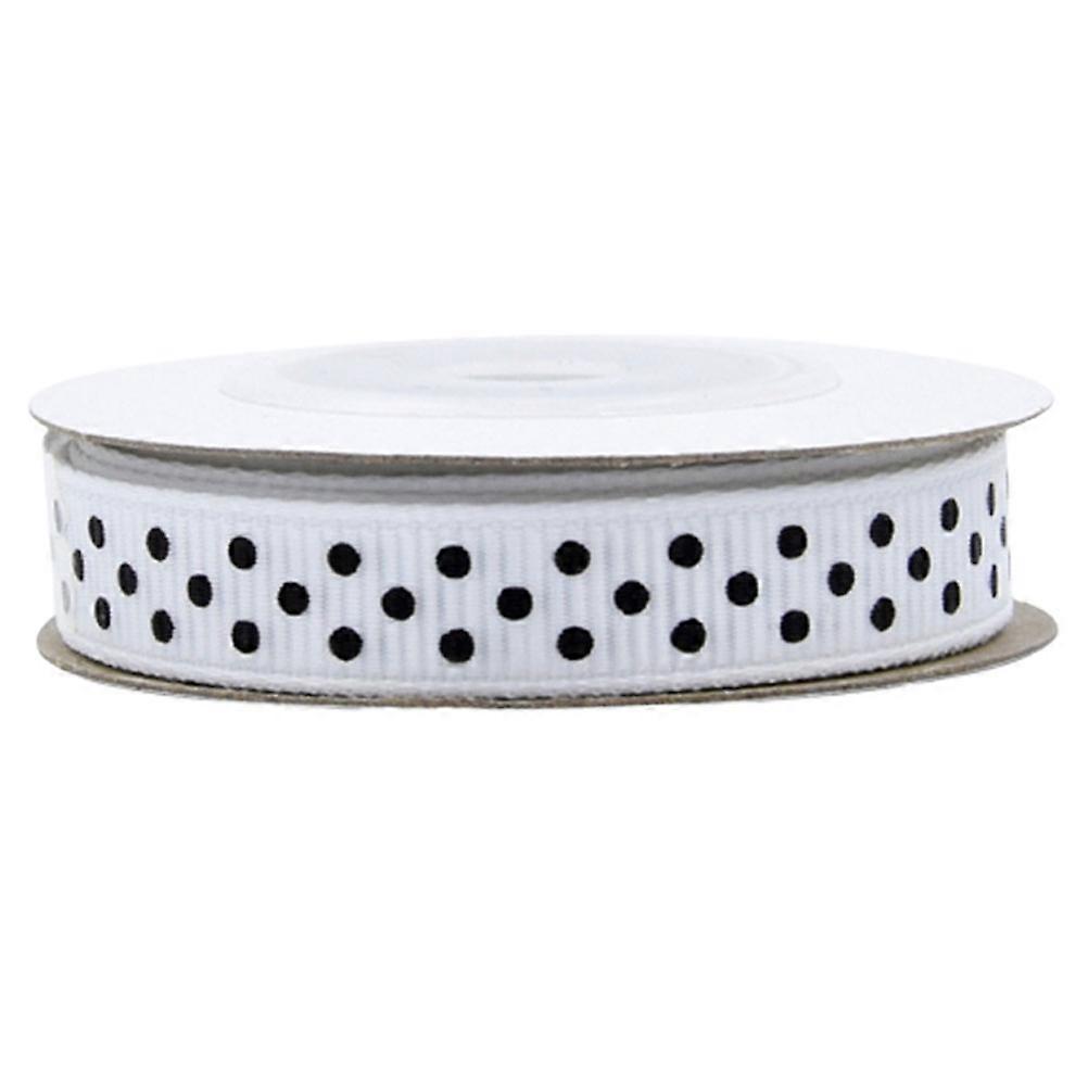 Ribbon Roll Round Dotted Pattern Ribbon Roll for Decorating 5 Rolls