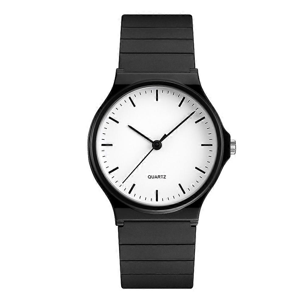 Quartz Watch Fashion Casual for Time Keeping 1 Piece with Black PU Strap