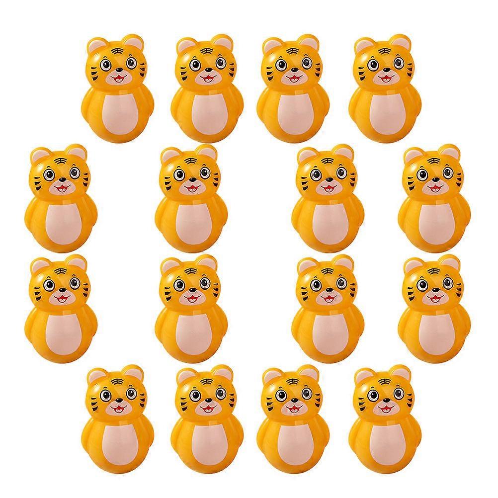 Wobbling Toy Tiger Decoration for Desktop Use 20Pcs Set