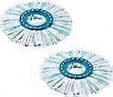2 replacement heads compatible with Leifheit Clean Twist Disc Mop Systemes, mop