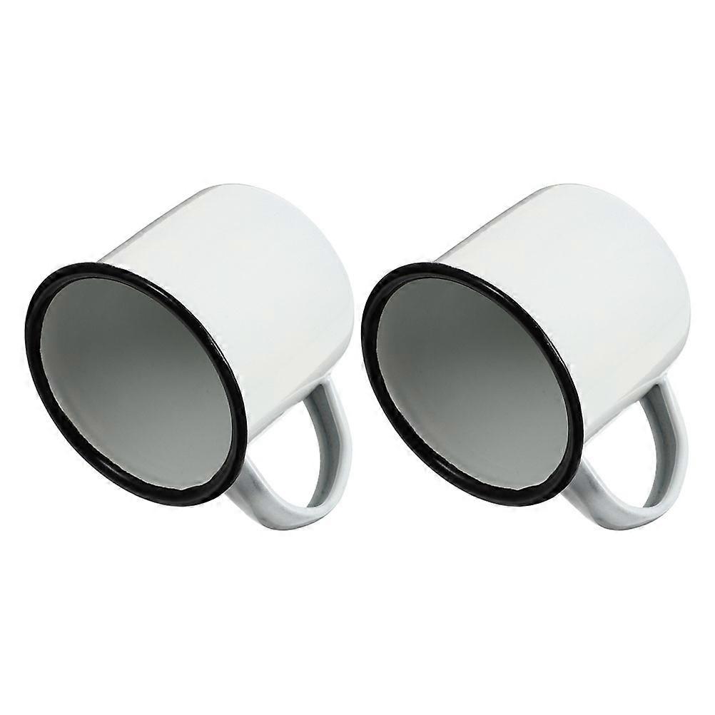 2Pcs Multi-Function Coffee Cup for Home Use Vintage Milk Mug