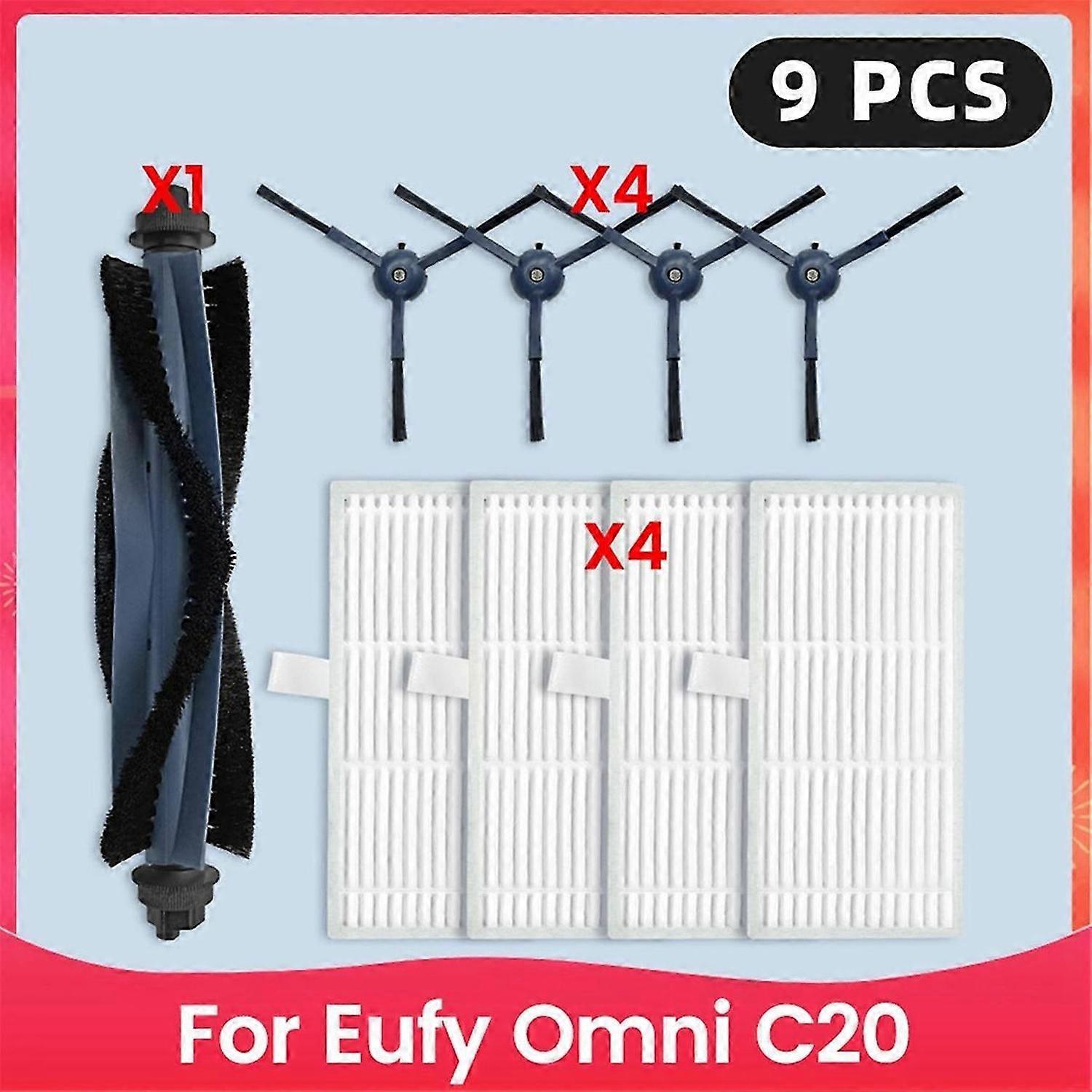 For Eufy Omni C20 Robot Vacuum Spare Parts Main Side Brush Hepa Filter Accessories Consumables
