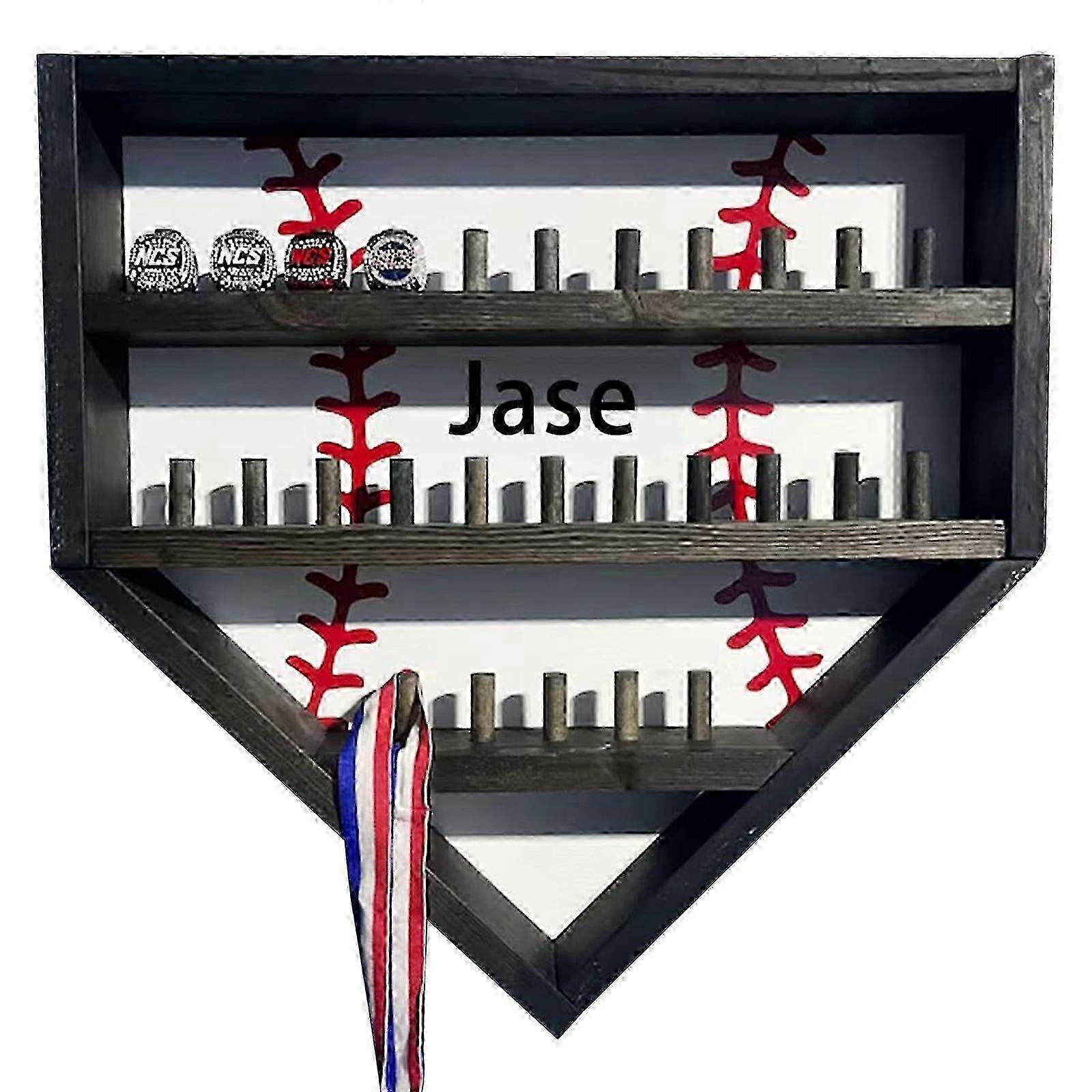 14 Baseball Softball Display Stand,Wooden Display Case,Custom Name Item Display Stand