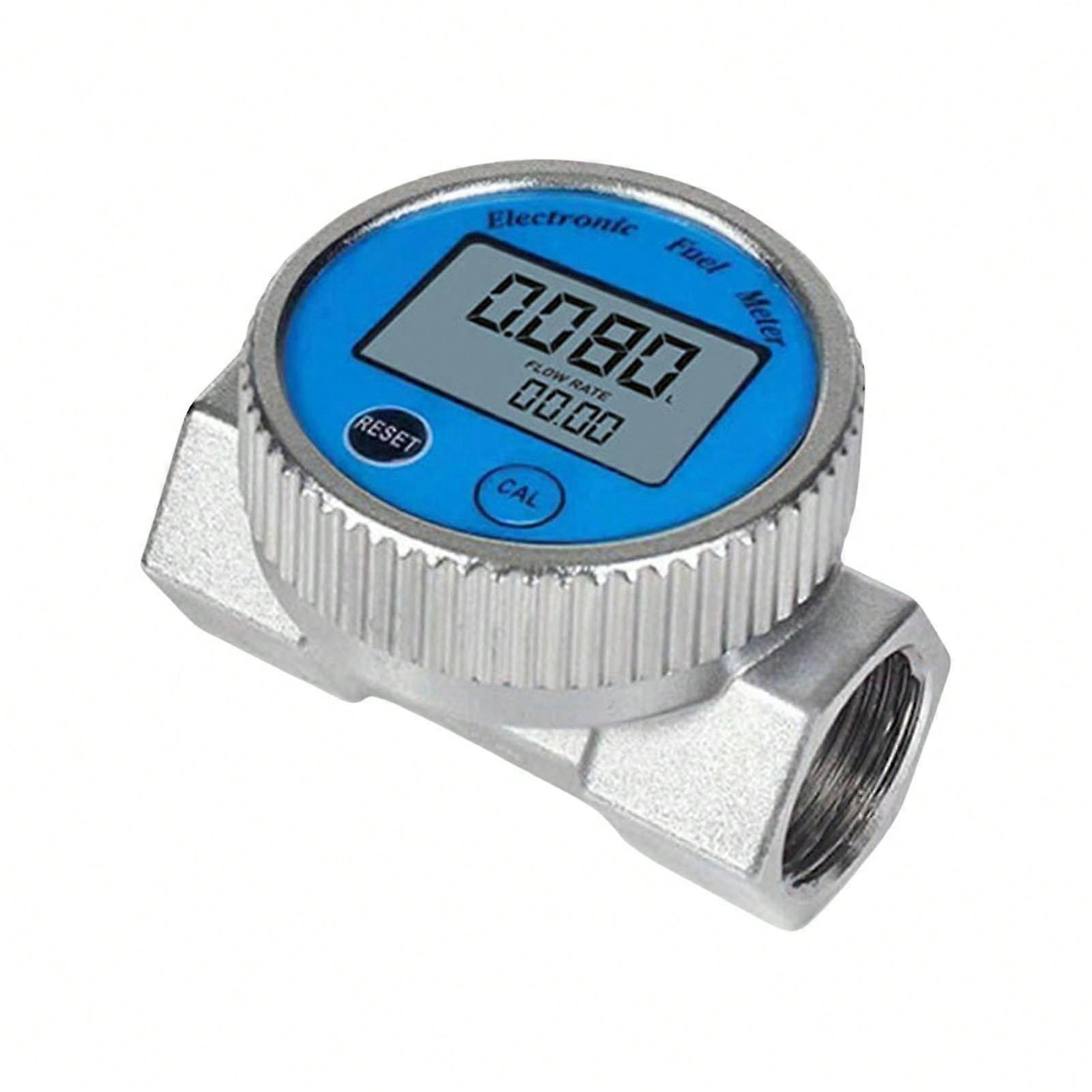 Stainless Digital Flowmeter DN20/DN25 Flow Meter for Water Oil Support QTS PTS L GAL Flow Control Meter