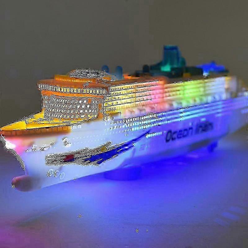 Lar-scale Cruise Ship Cruise Ship Alloy Toy Ship Sound And Passenr Ship