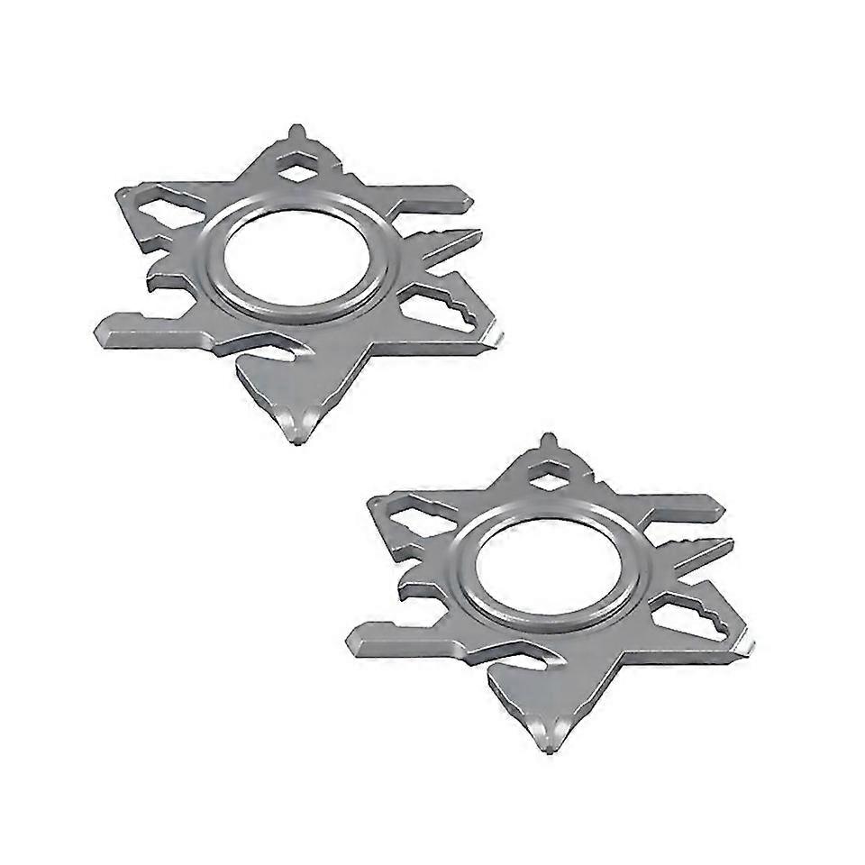 For 2pc Snowflake Wrench Alloy Steel Hexagonal 15 In1 Octagonal Household