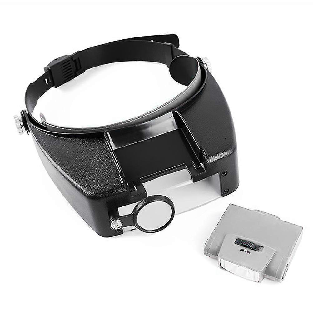 LED Magnifier Magnifying Glass Lens for Precision Work Grey